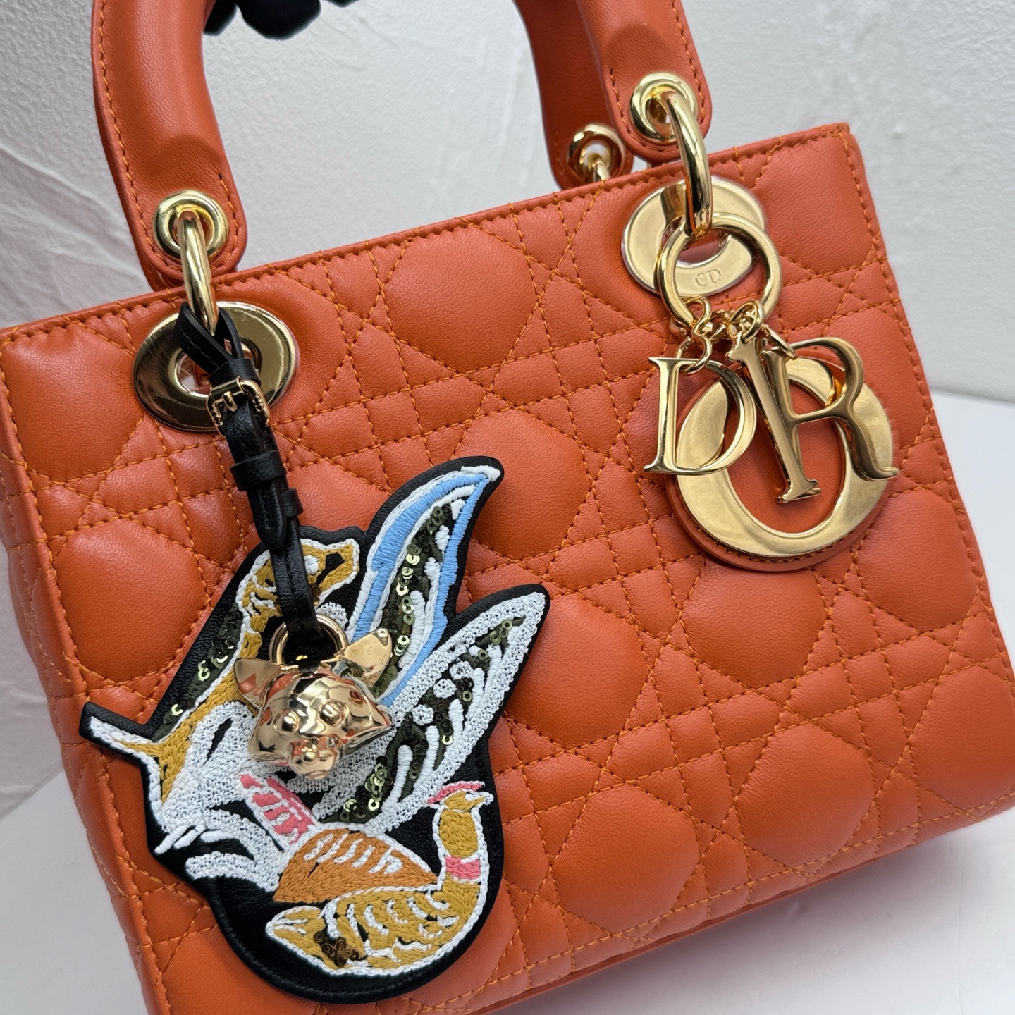 [Unused Item] CHRISTIAN DIOR Lambskin Cannage Small My Lady Dior