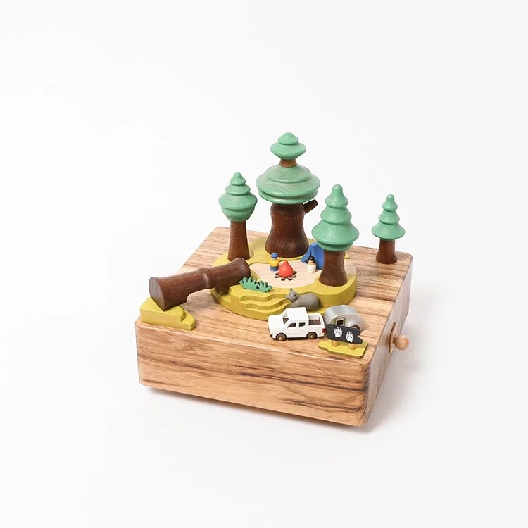 📦訂購 台灣代購 Wooderful life【森林野營】木製城市音樂盒