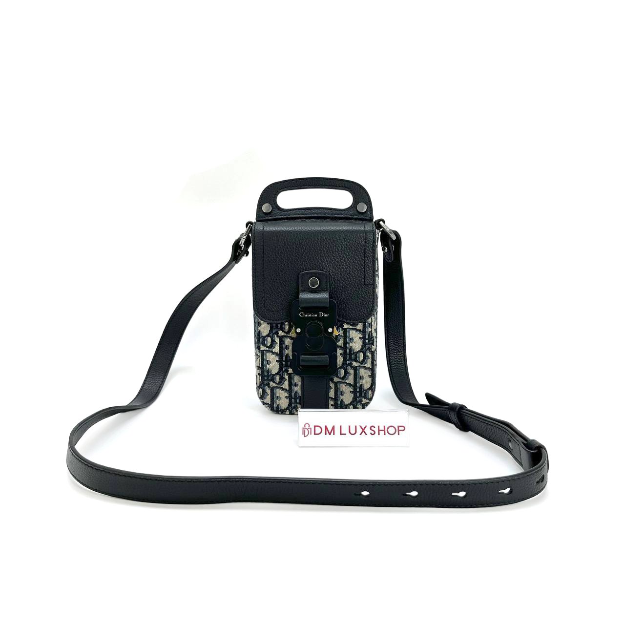 Dior Oblique Vertical Saddle Pouch