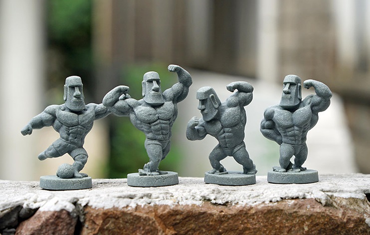 🗿史上最捲的石像！猛男摩艾軍團，無聲激勵你的每一組重訓💪
