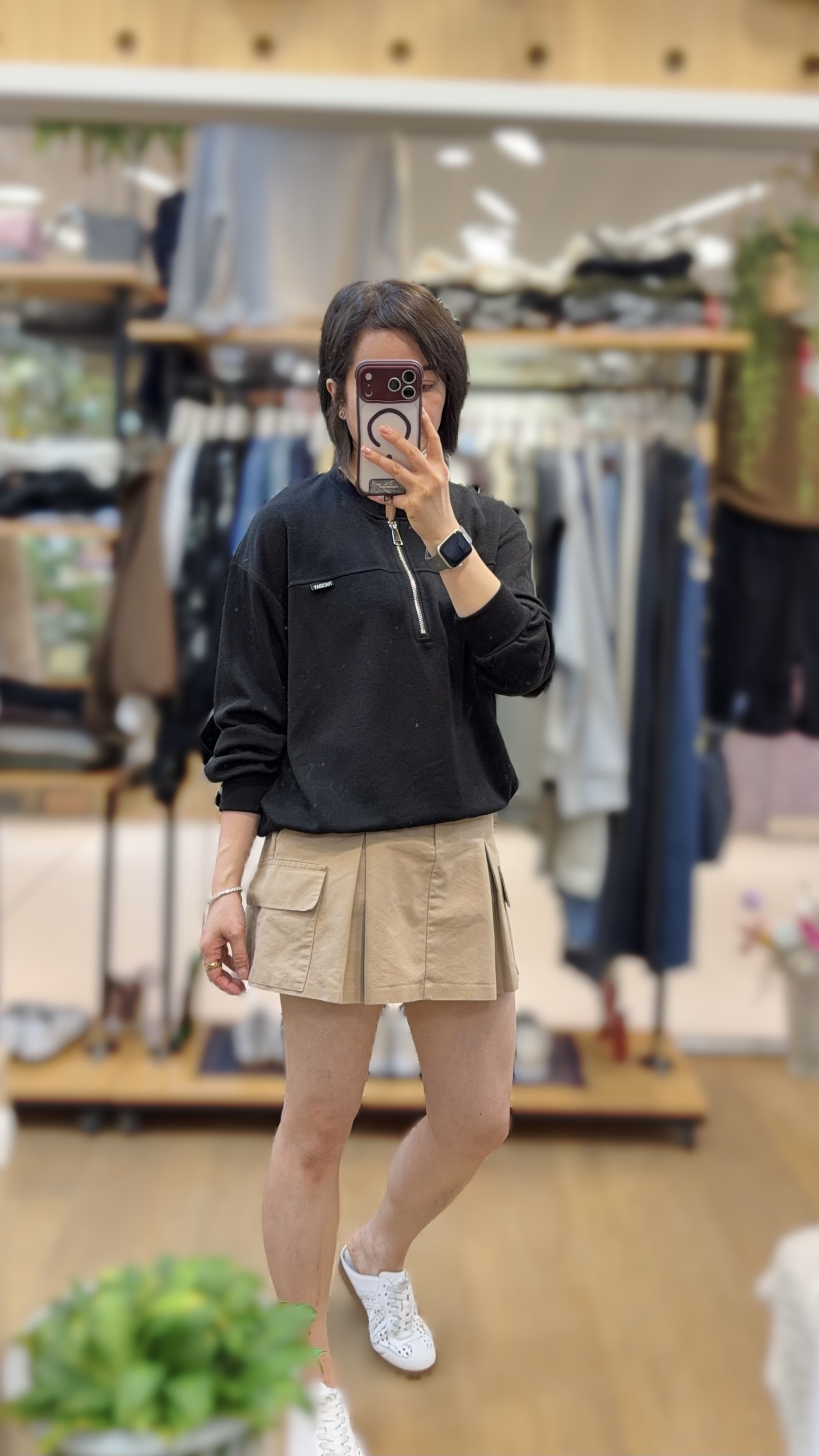 前拉鍊束腳衫 J264 417461269
