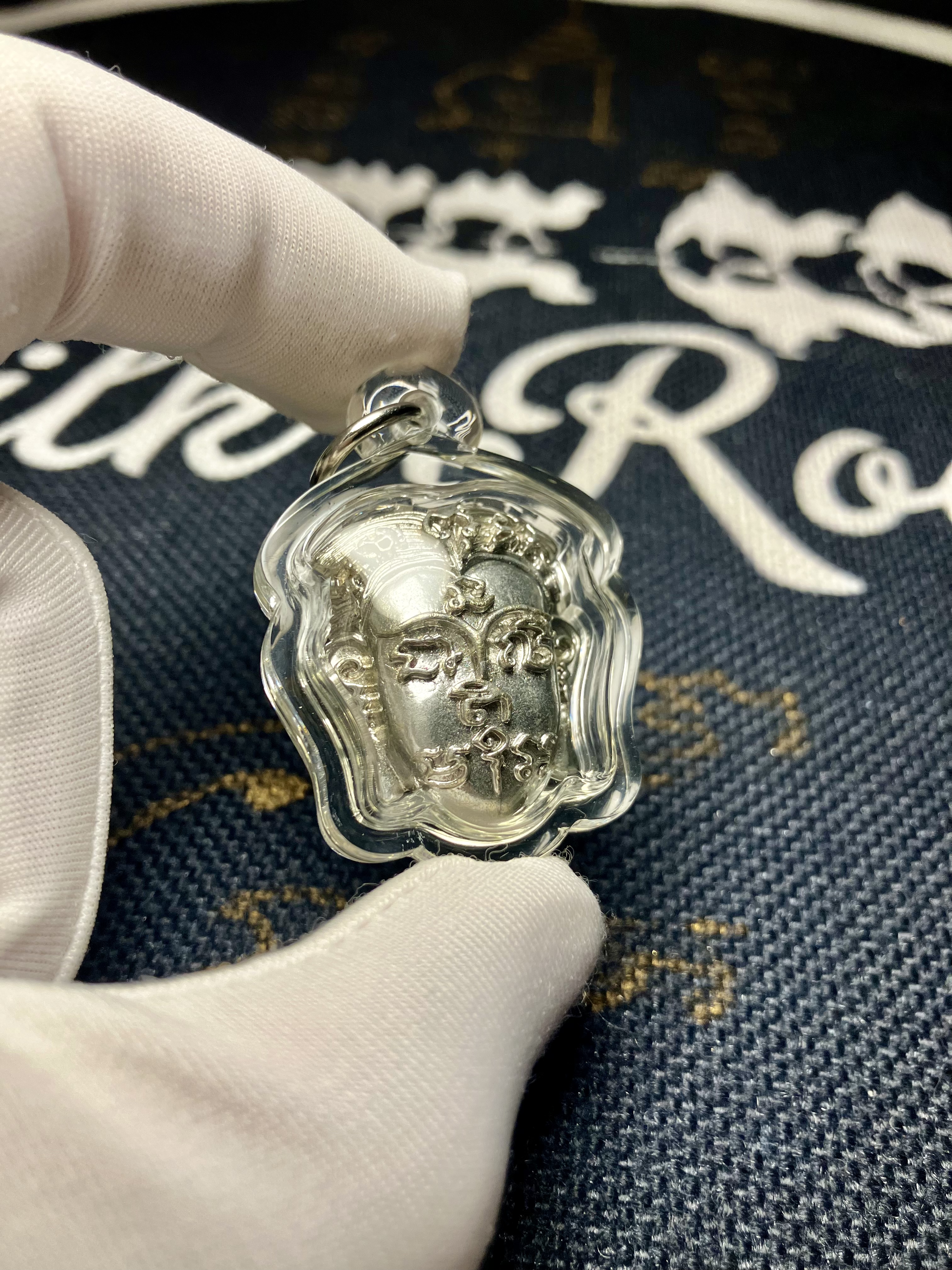 千妻符管名師 龍普隆 佛曆2564 符文坤平｜純銀符管版本｜僅製199尊｜附原裝廟盒｜光學級高透防水殼