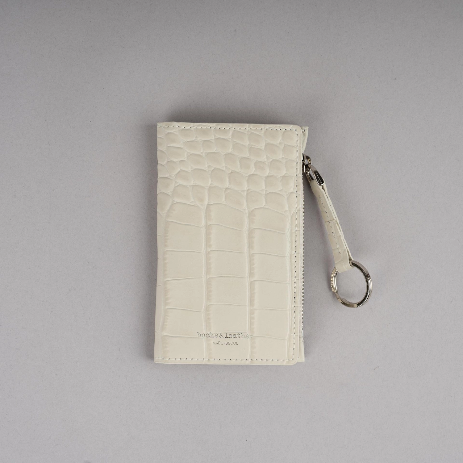 預訂_Cover Card Wallet 牛皮鱷魚紋 By Bucks & leather