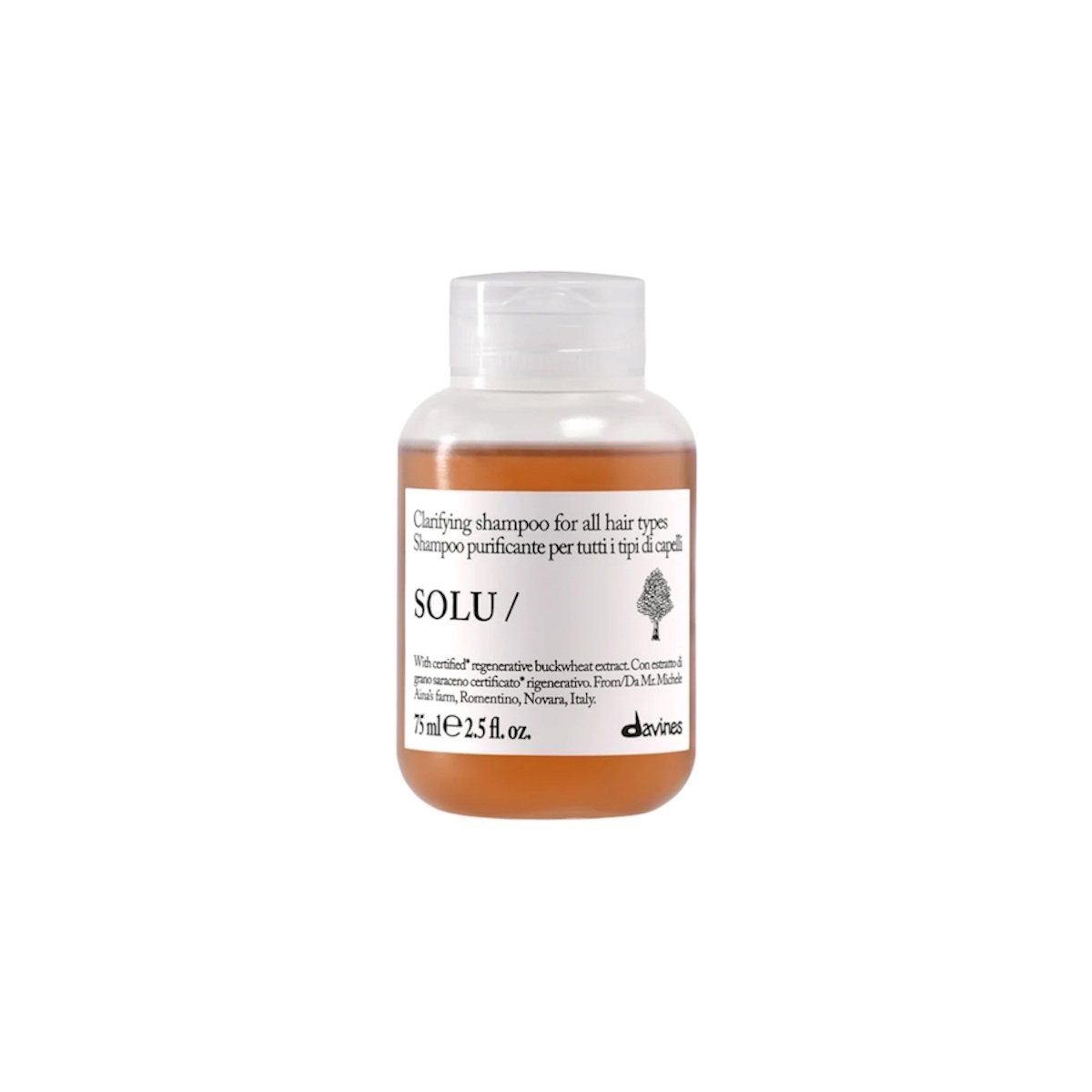 Davines SOLU Shampoo 潔淨洗髮露 75ml  