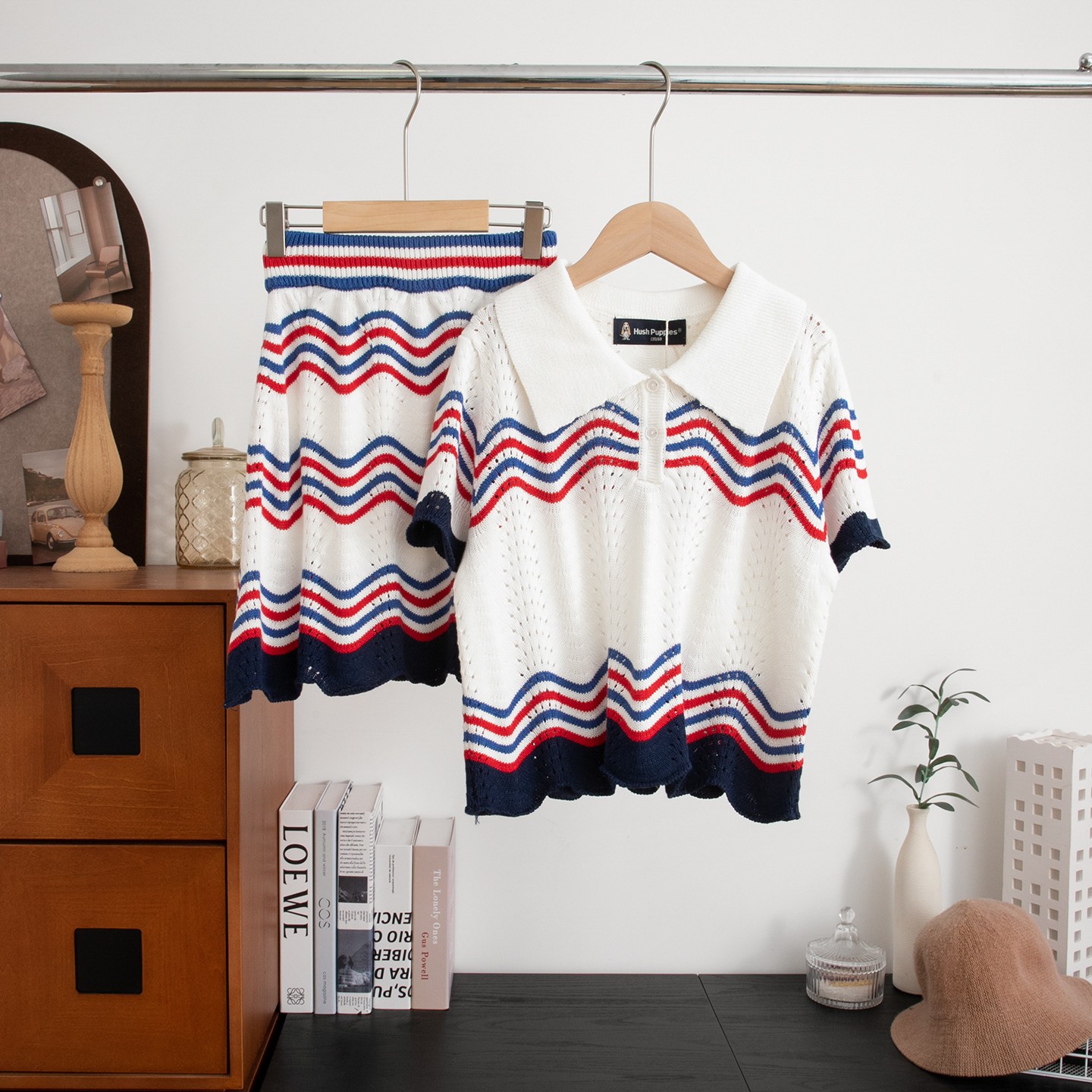 $188套。🌟 H ush Puppies 女童針織兩件套 🌟