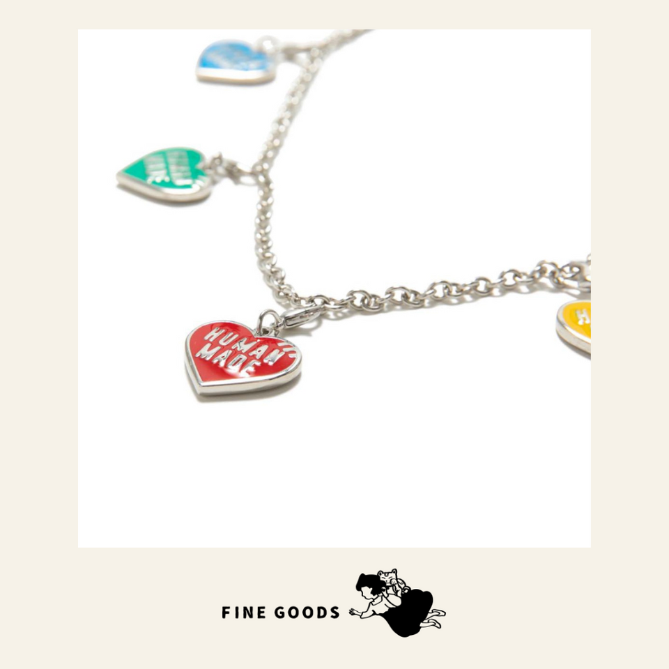 Human made FIVE HEART NECKLACE 頸鏈