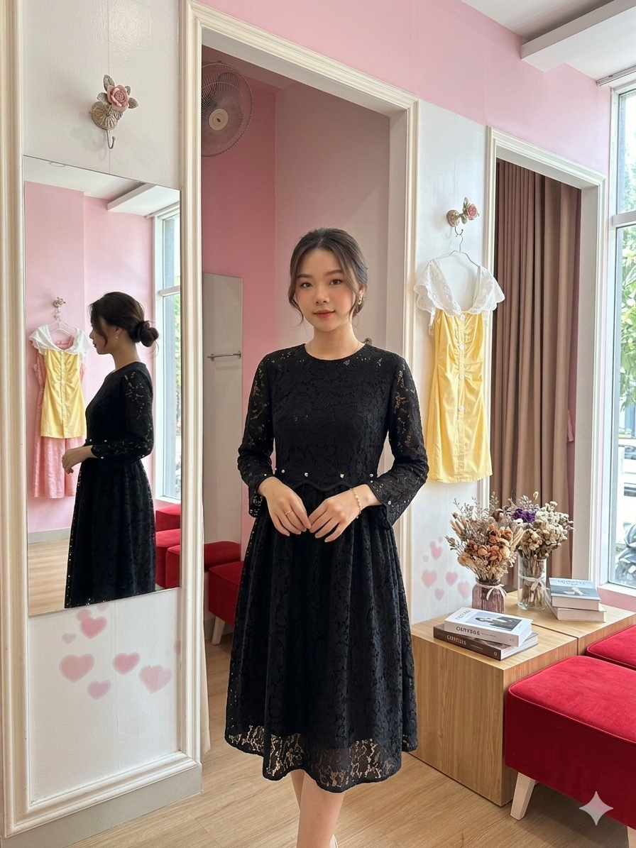 Korea Lacy Dress