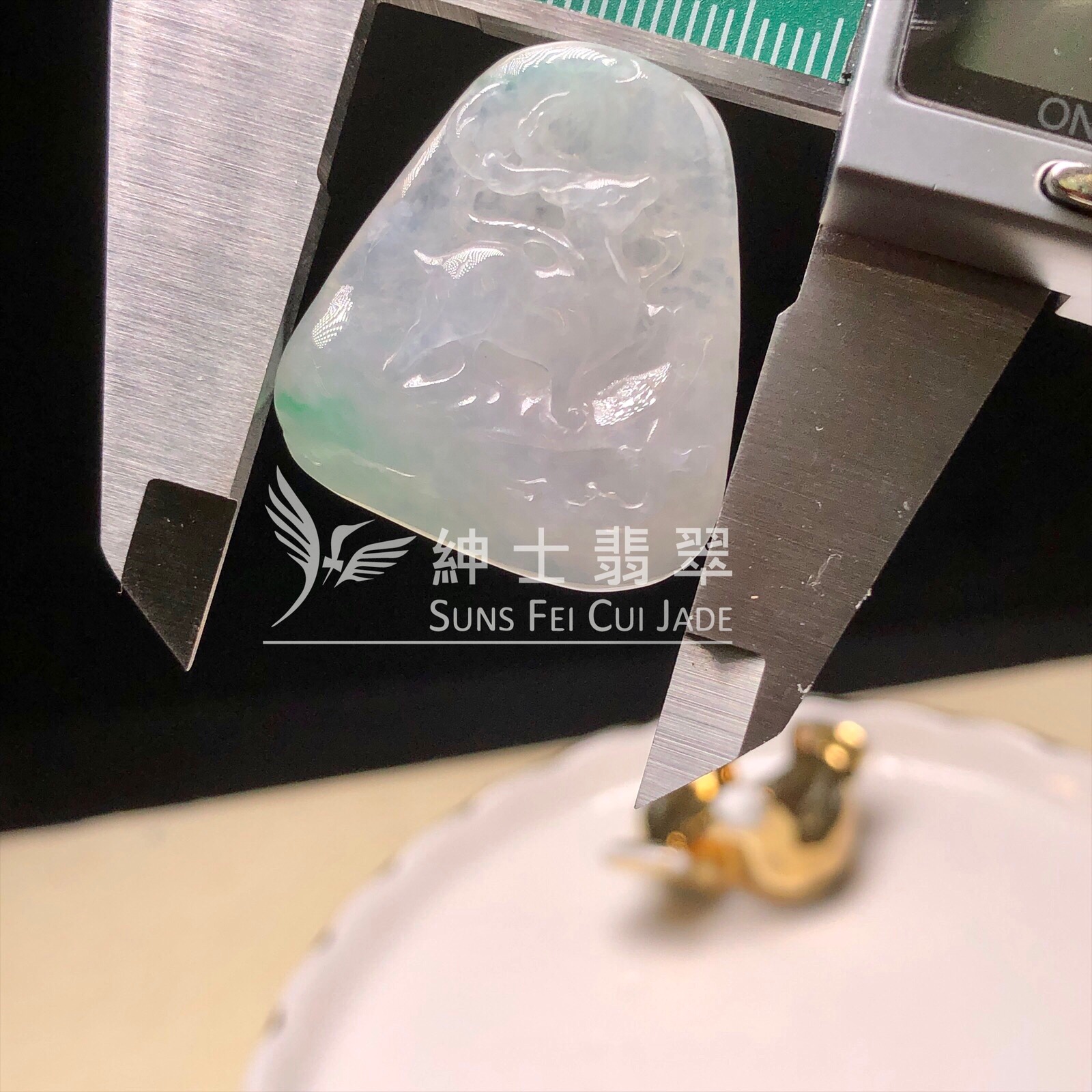 YK00107 金絲翡翠福鹿雙全
