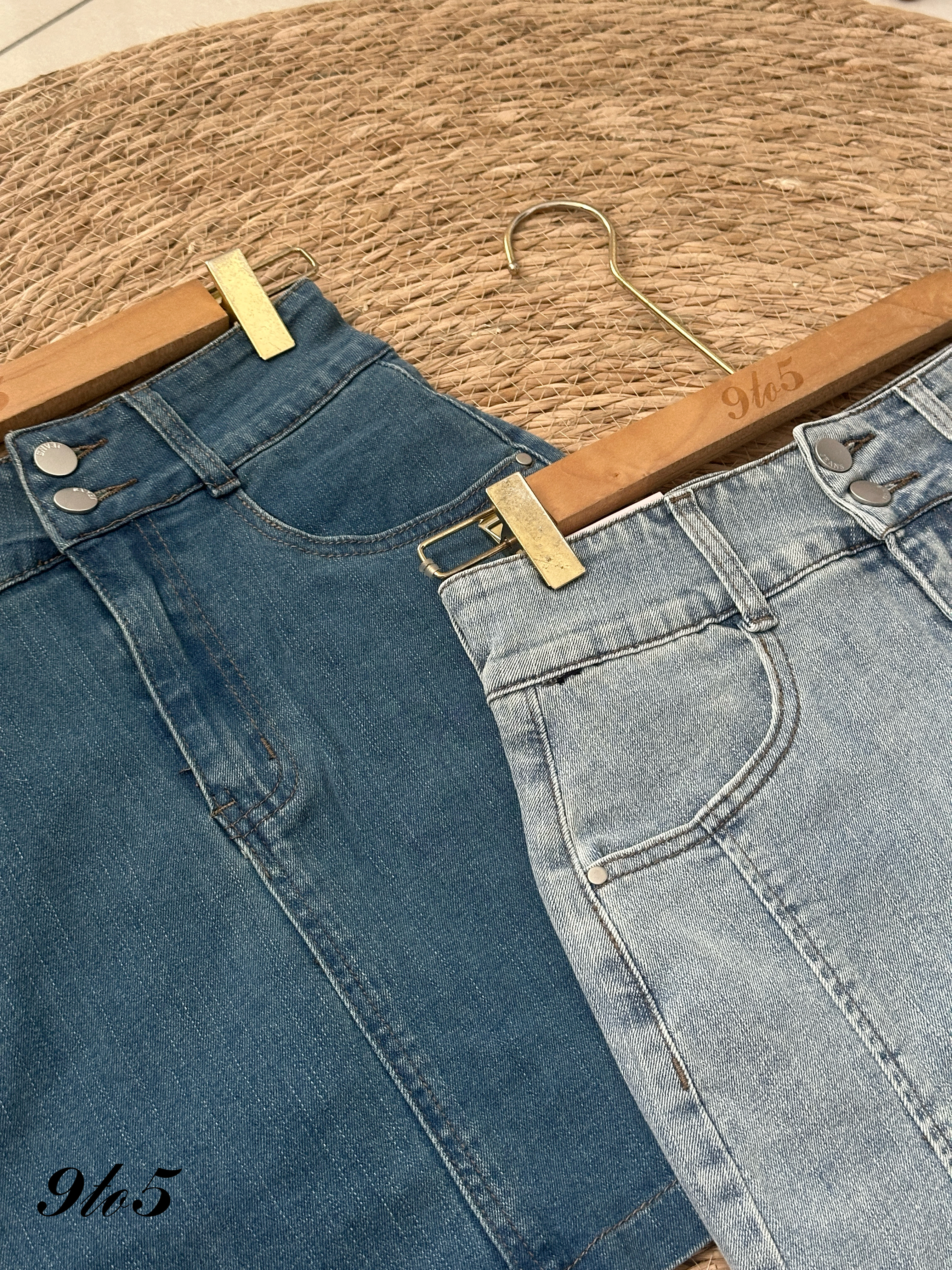 S1899 Denim Short Skirt - 3 Colors 