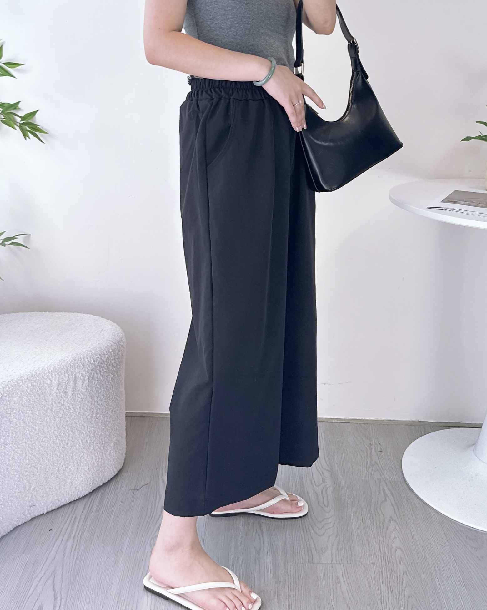 全橡筋腰極輕速乾料闊褲 4色