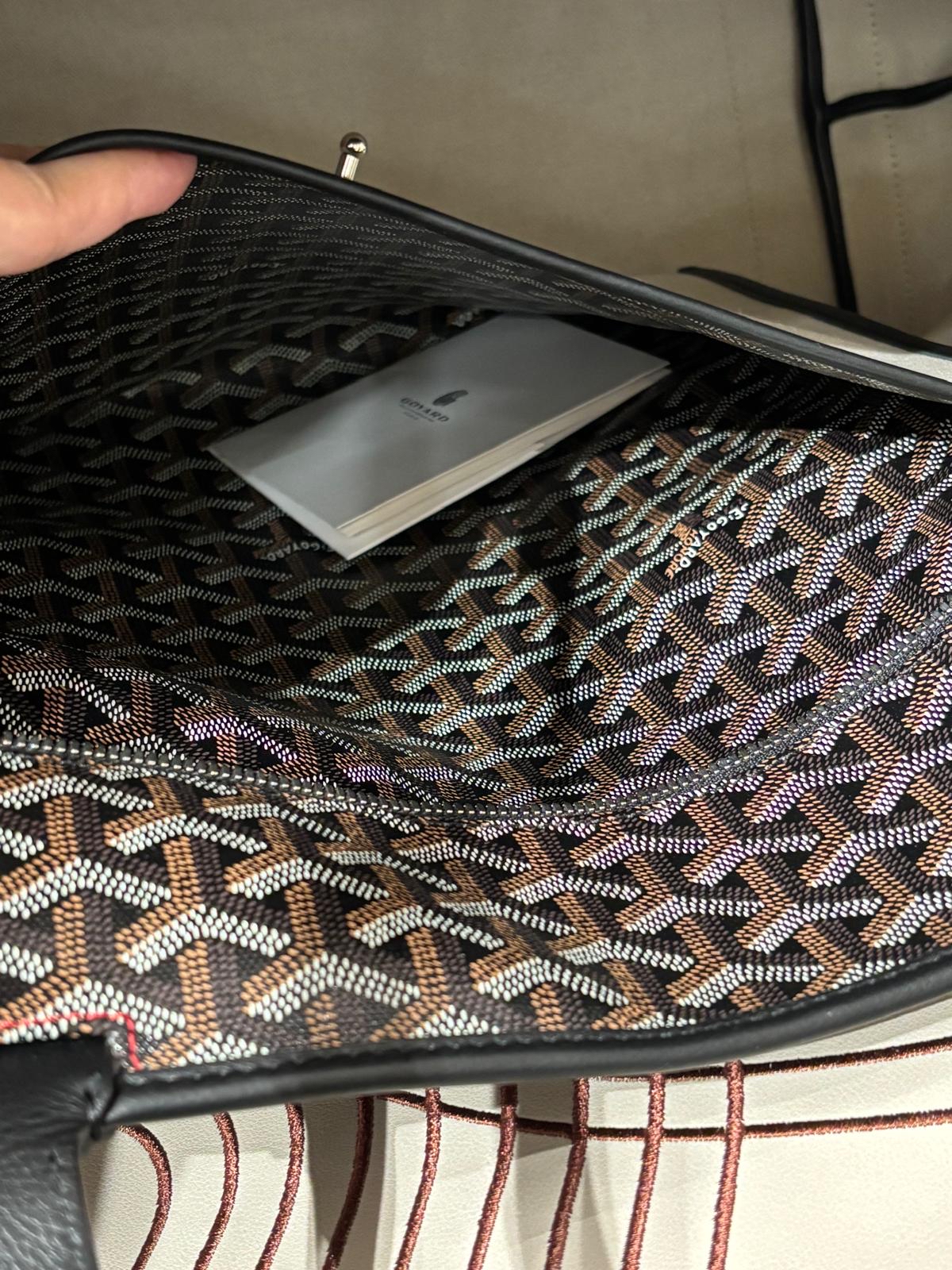 Goyard Artois GM Tote Bag noir 100%Authentic ,98%new ✅專門店收據✅塵袋