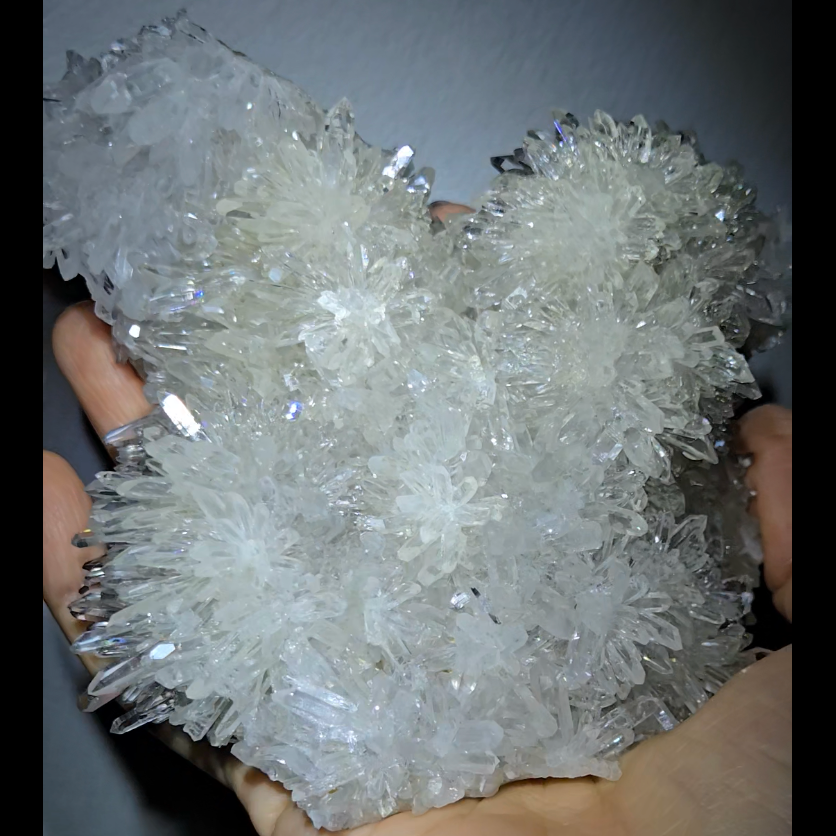 Chrysanthemum needle quartz cluster from China - CQ471