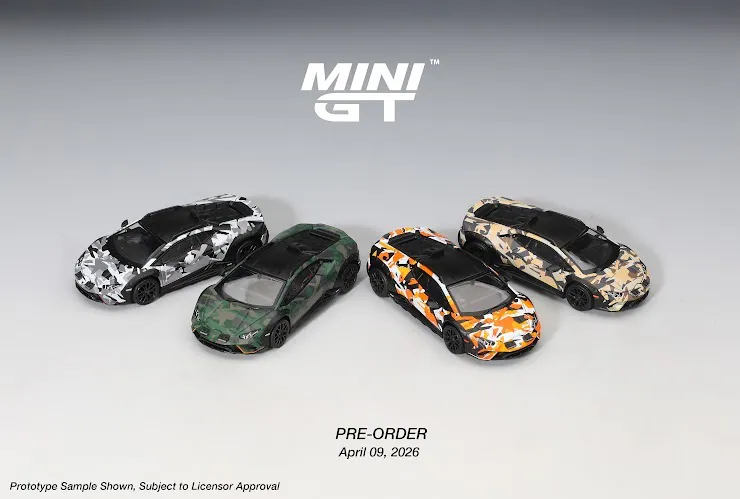 （預訂 Pre Order) Mini GT ( MGTS0026 ) Lamborghini Huracán Sterrato All Terrarin Set