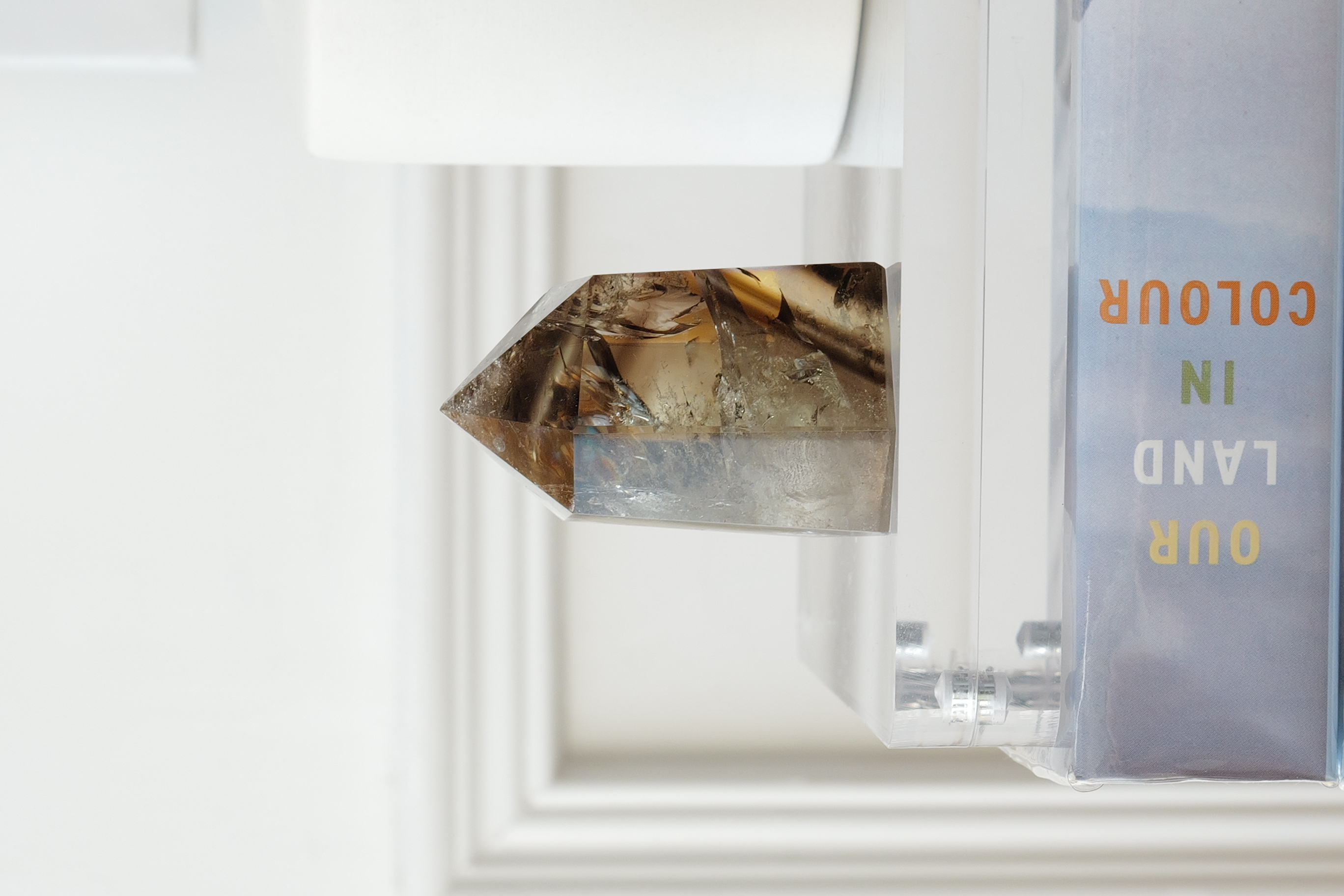 ༒5.3cm 千層紋茶晶六角柱༒  SQ*a005C3G8M-RB5*Anm