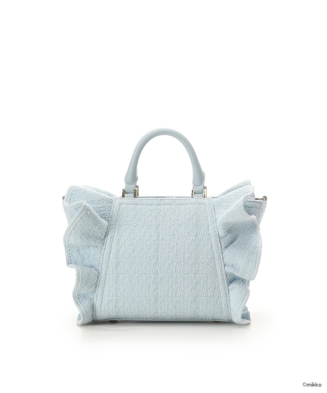 🎀【預訂】Lil ala mode×SAMANTHAVEGA 荷葉邊手提包 - Latte