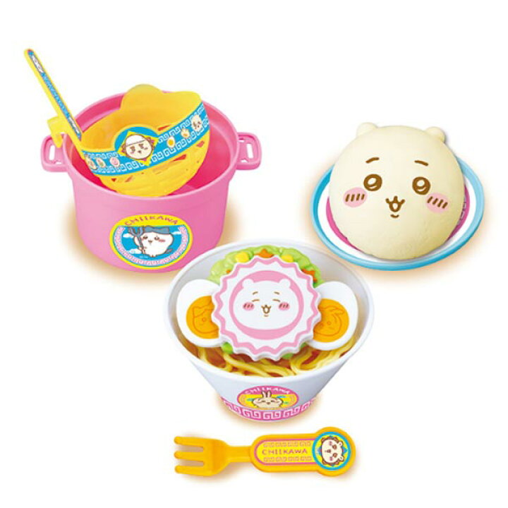 Chiikawa吉伊卡哇拉麵DIY玩具套裝 兒童角色扮演廚房玩具 煮麵遊戲 女童禮物推薦