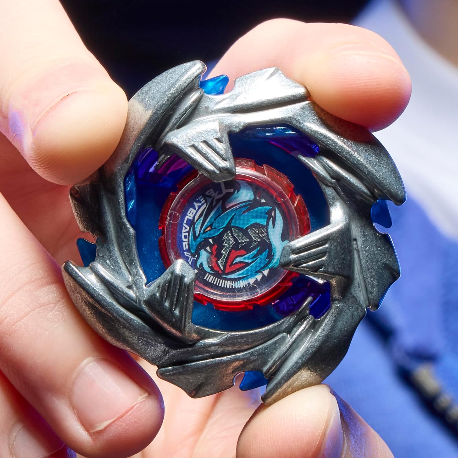 【左迴旋神物】爆旋陀螺X 鈷藍魔龍 Beyblade X Cobalt Dragoon 2-60C Deluxe Left-Spin String Launcher Set - 附強力拉線發射器、專治右迴旋