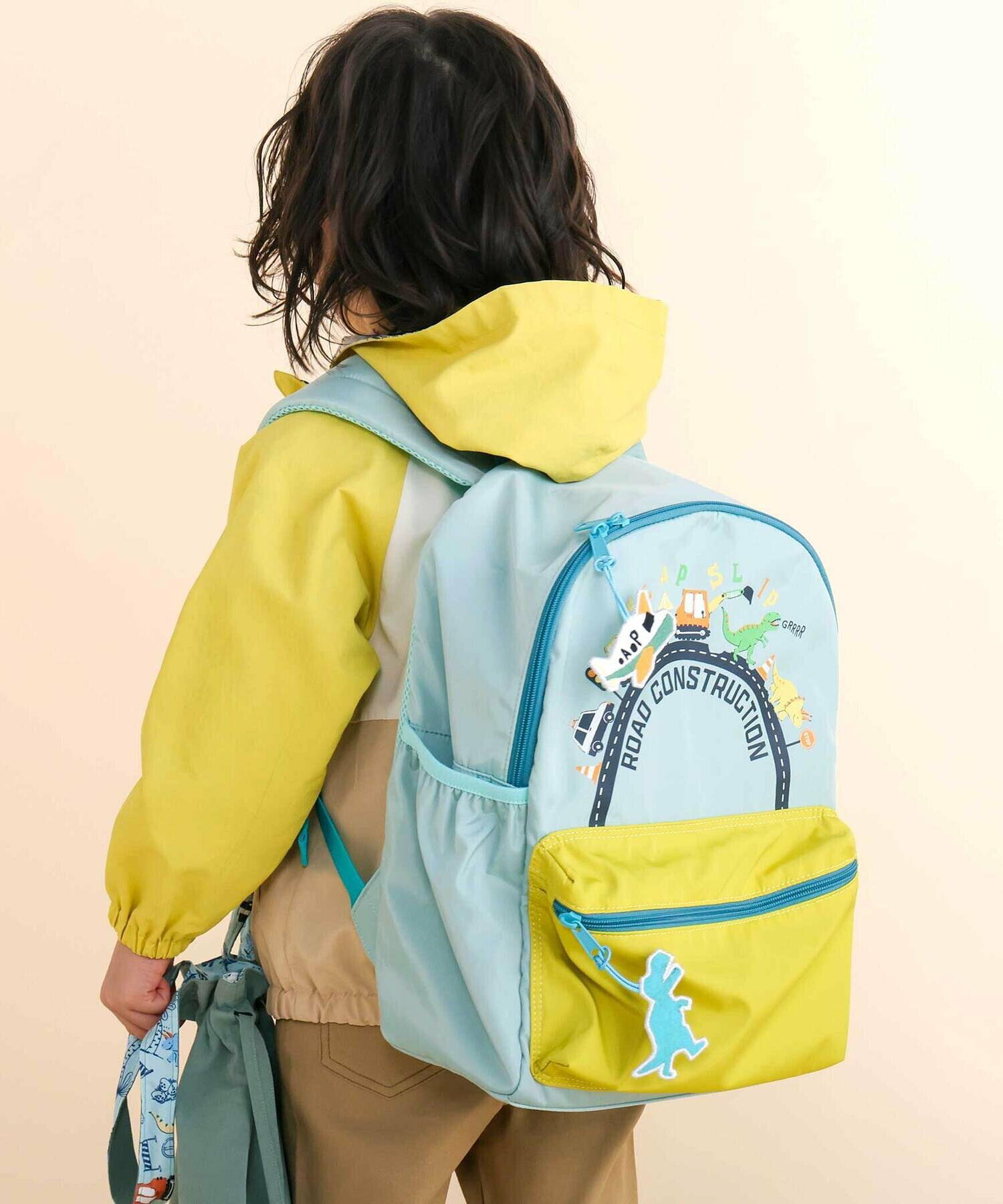 🆕【⭐訂購⭐】🌀 🇯🇵 日本直送 趣味恐龍/工程車 撞色背包🌀 [ELCD-0156][260404]