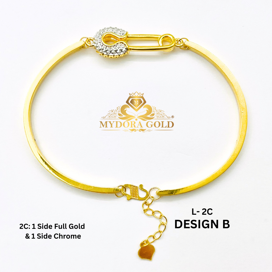 MYDORA Gelang Fashion Safety Pin Series l EMAS 916/22K