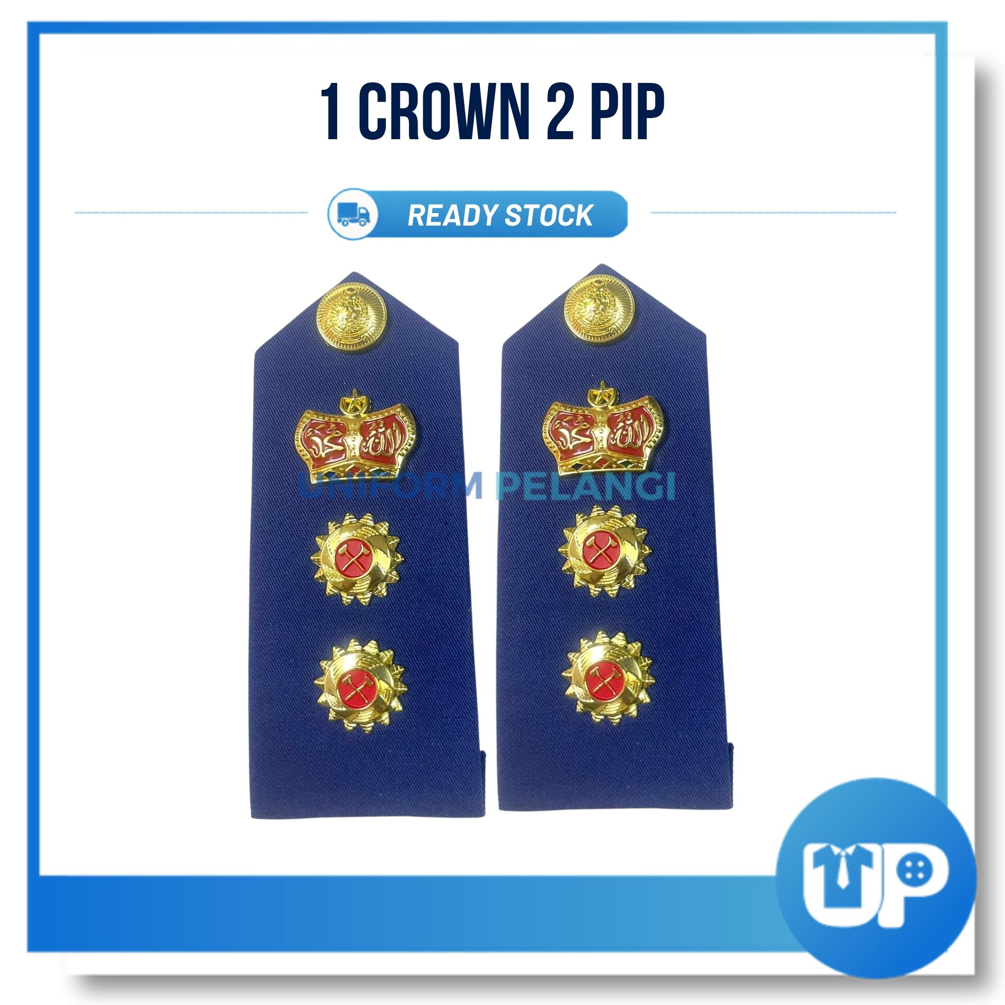 [PREORDER] Pangkat Epolet Bomba Tanda Pangkat Biru