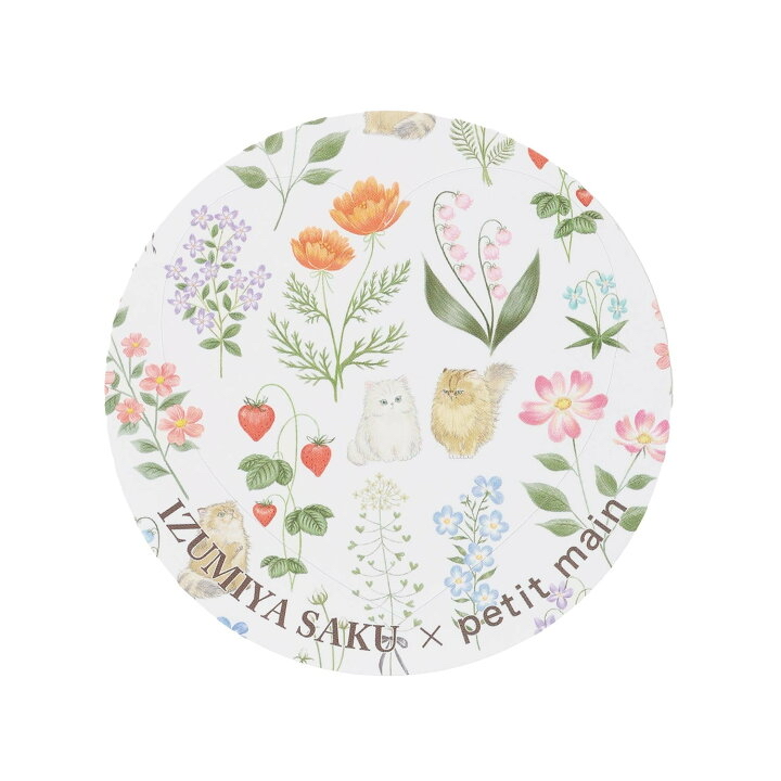 🇯🇵預訂 日本直送🇯🇵Petit Main x Izumiya Saku兩色花卉小貓滿印蝴蝶結短袖連身裙