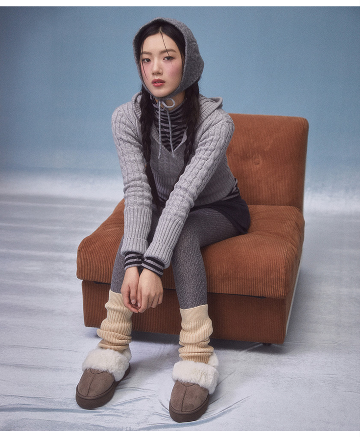 [ Shoopen ] Fleece 2way platform sandal 兩著 毛毛鞋