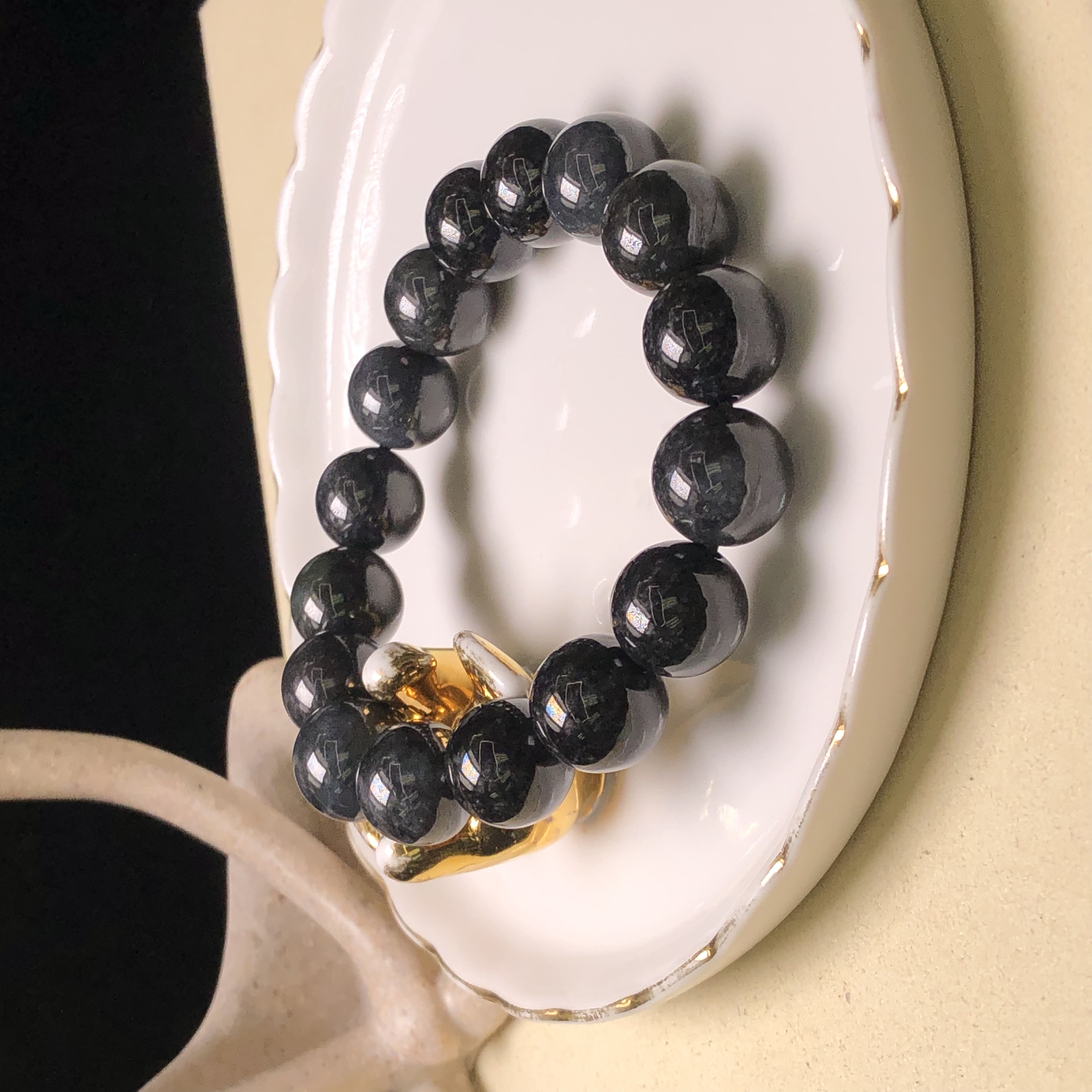 CA00697 烏雞手串13mm
