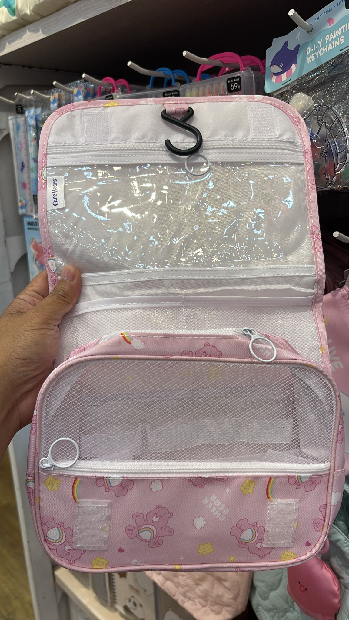 🌈Care Bears 摺疊旅行盥洗包🐻