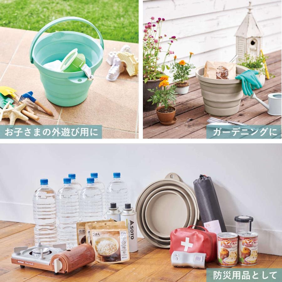 日本伊勢藤粉色系列折疊式(8L)水桶