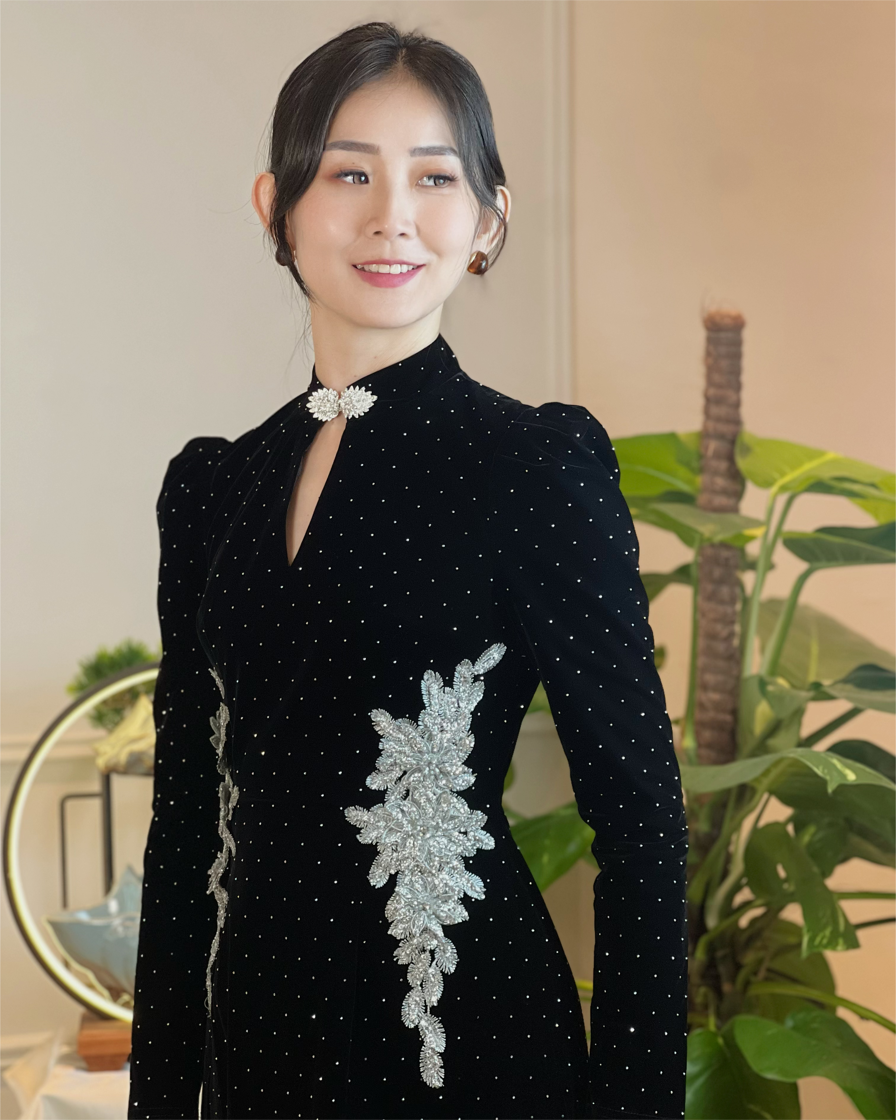 5091 Celeste Crystal Mini Dress