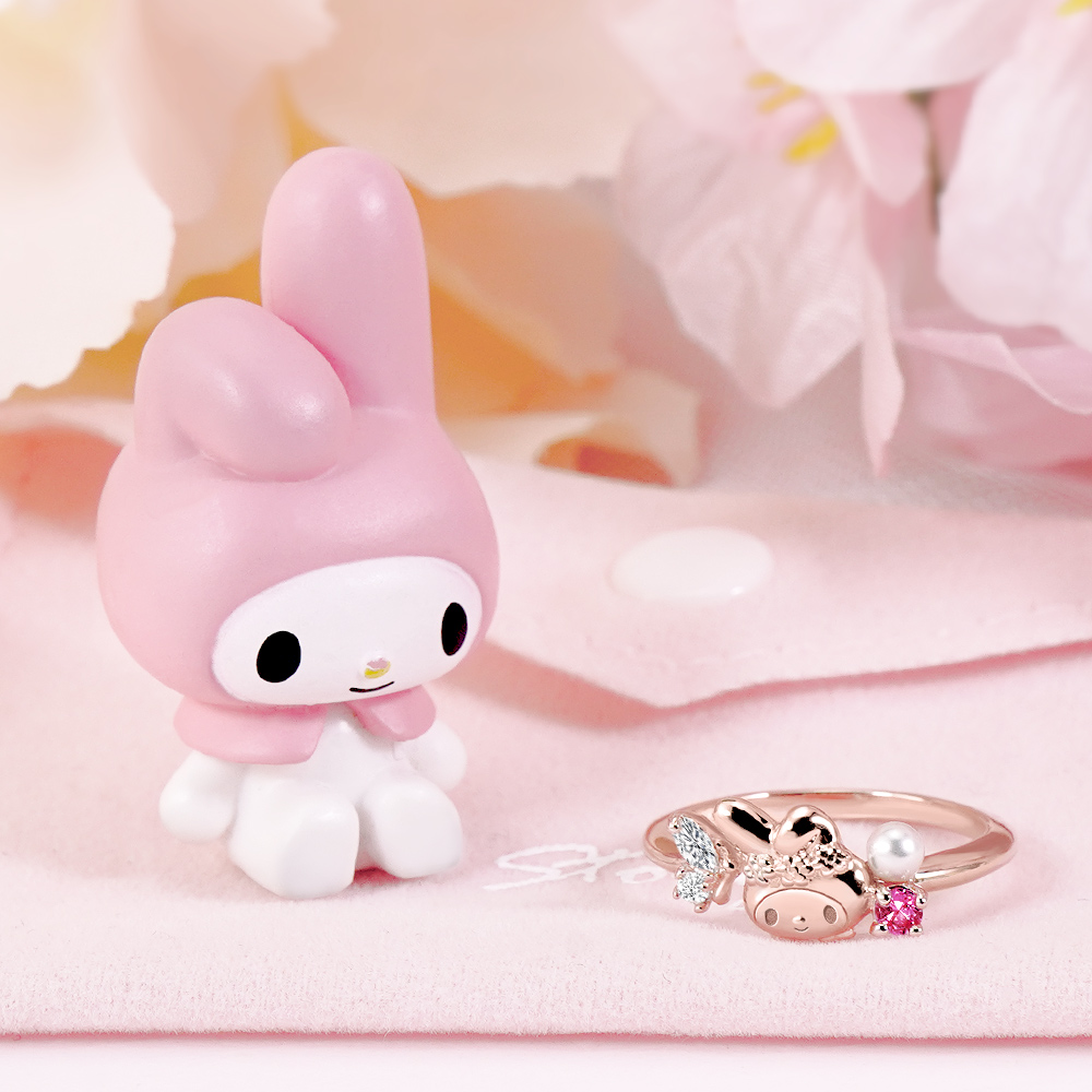 📦訂購 台灣限定 三麗鷗SanrioＸSTORY 故事銀飾 My Melody 童話仙子系列 美樂蒂蝴蝶晶鑽純銀戒指