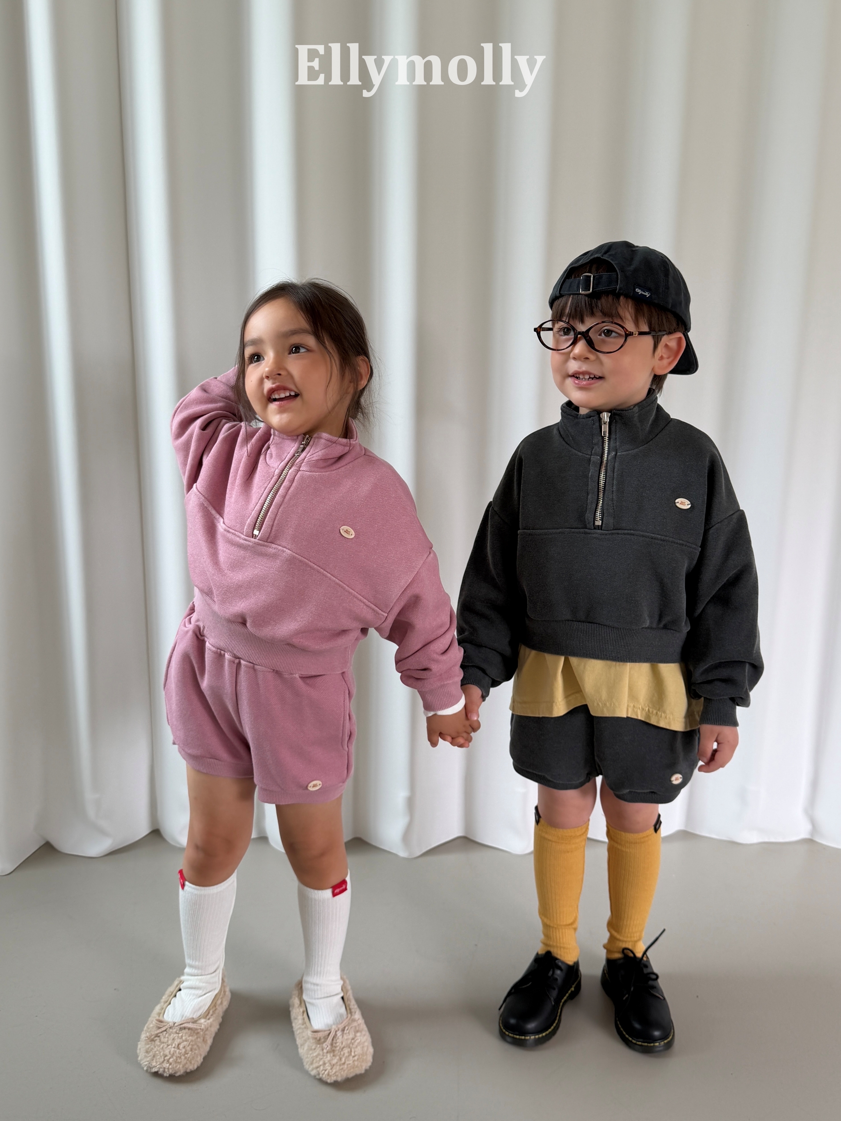 Ellymolly | Arch Pig Half Zip-up