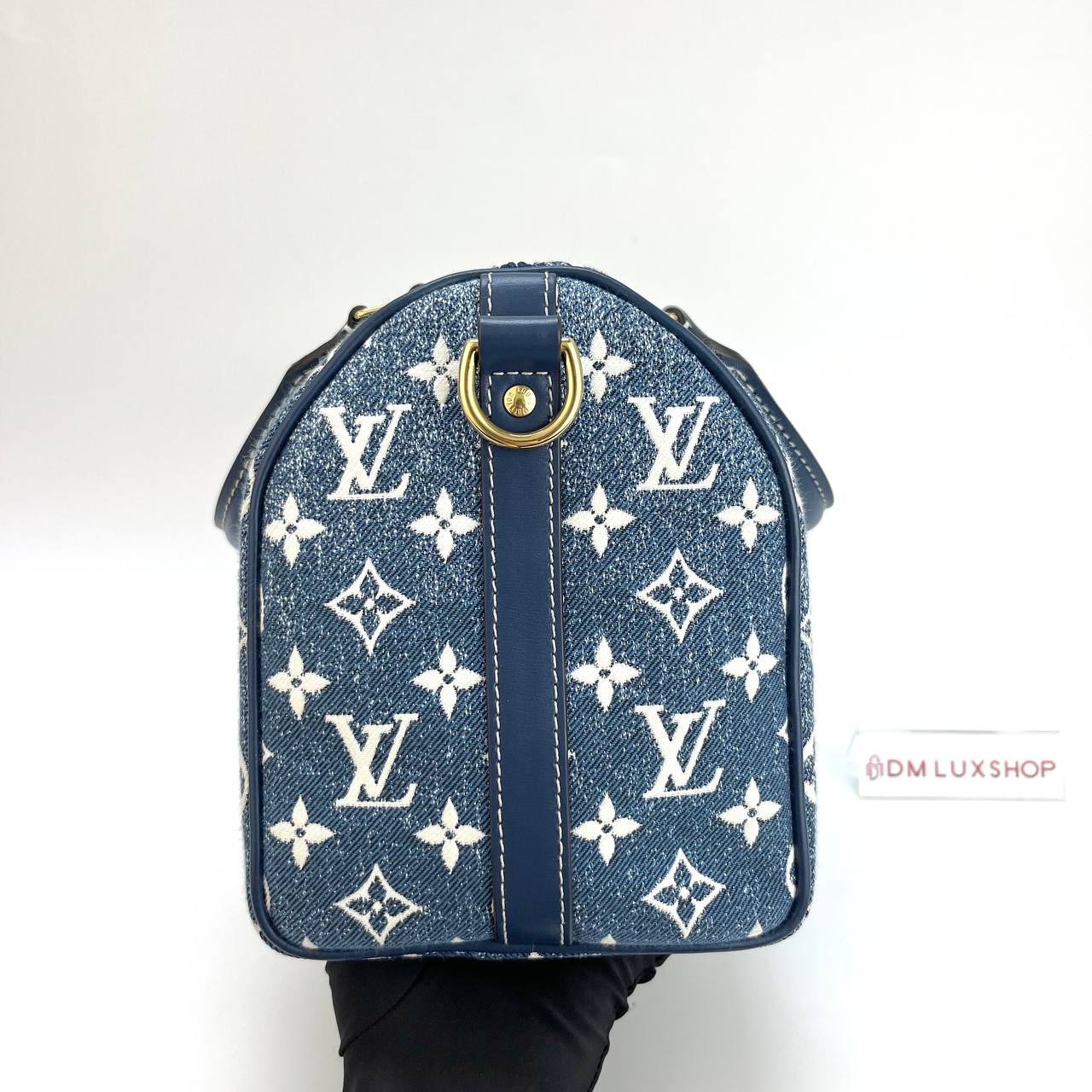 LV Monogram Denim Speedy 25 GHW