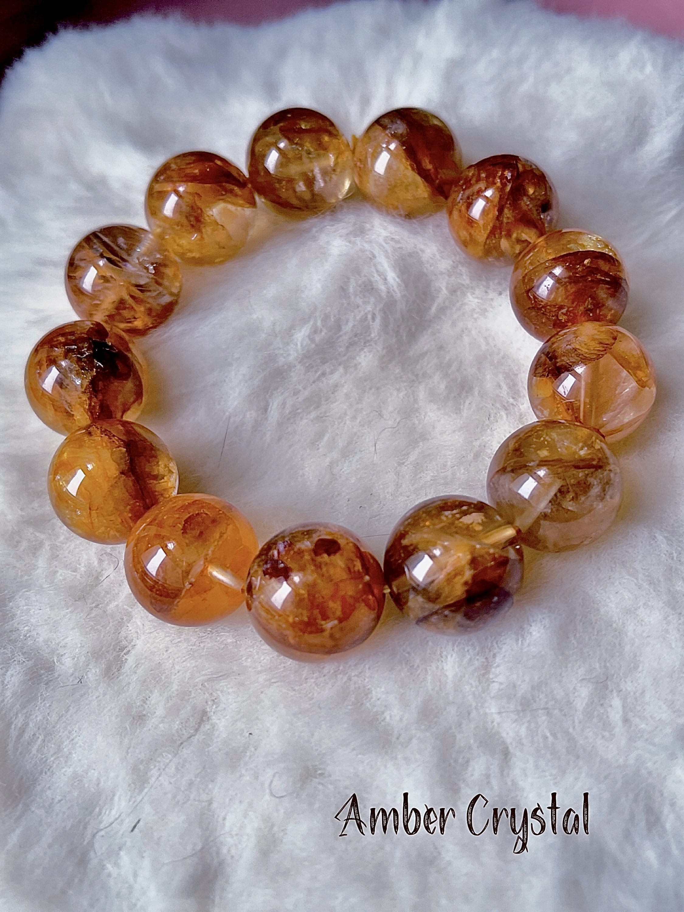 黃膠花水晶 Hematoid Quartz