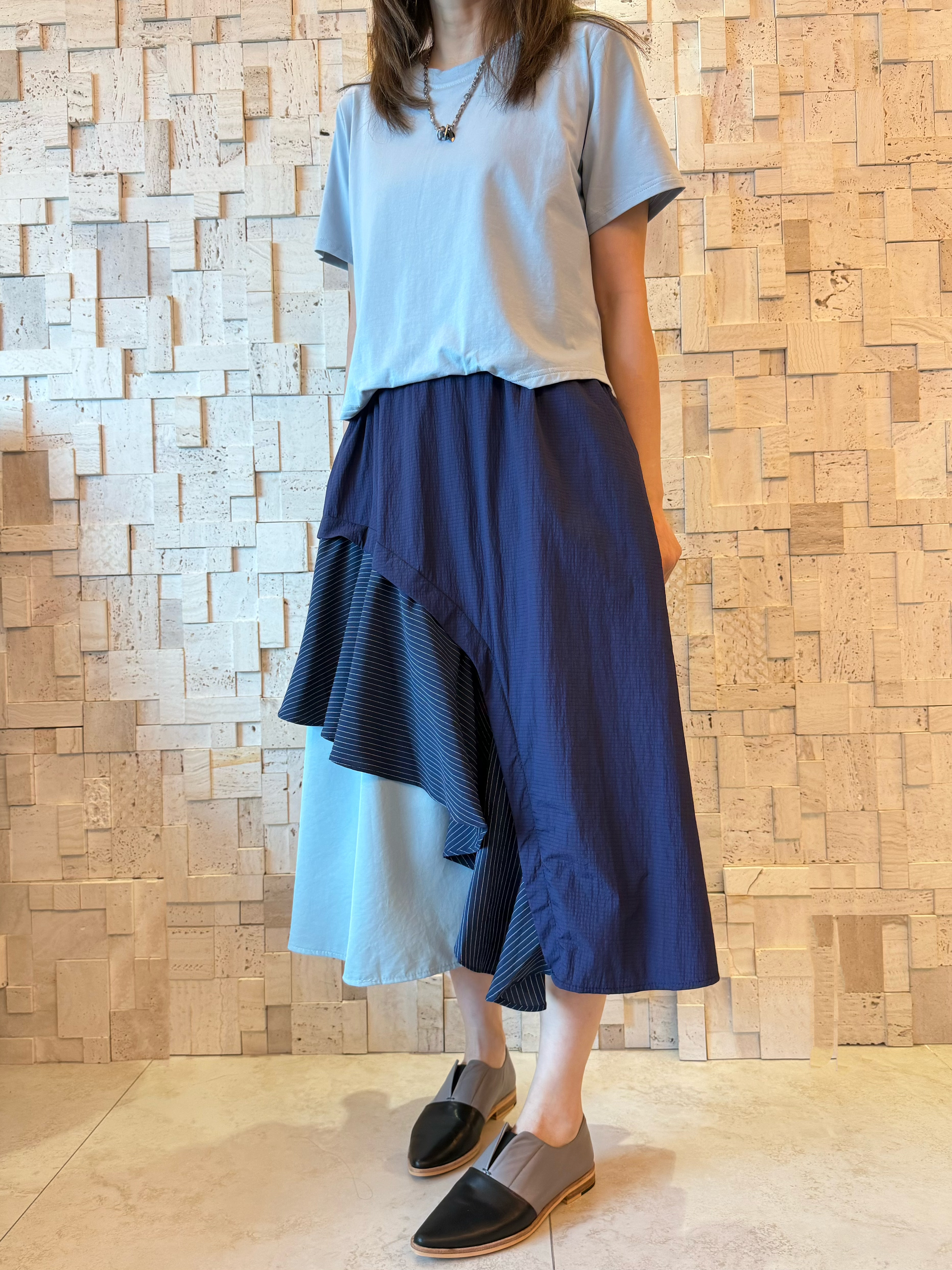 S00358 假兩件棉拼梳織Op❣️