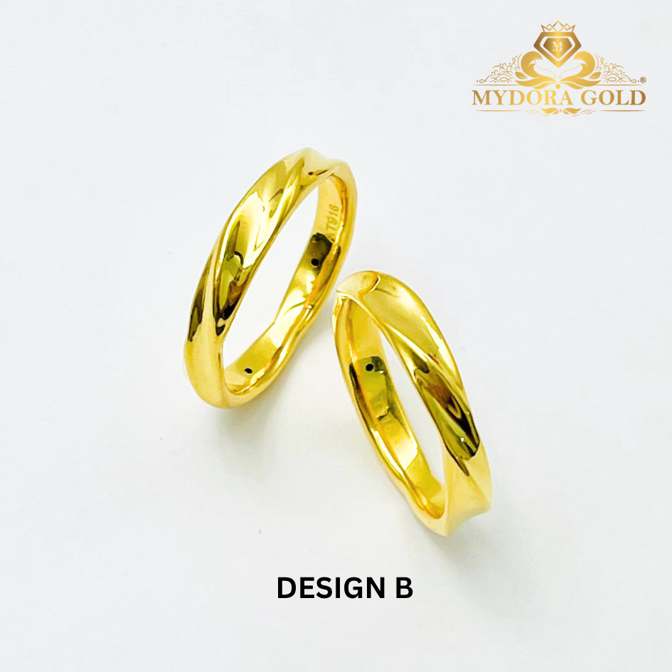 MYDORA Cincin Belah Rotan Twisted (5G) l EMAS 916/22K