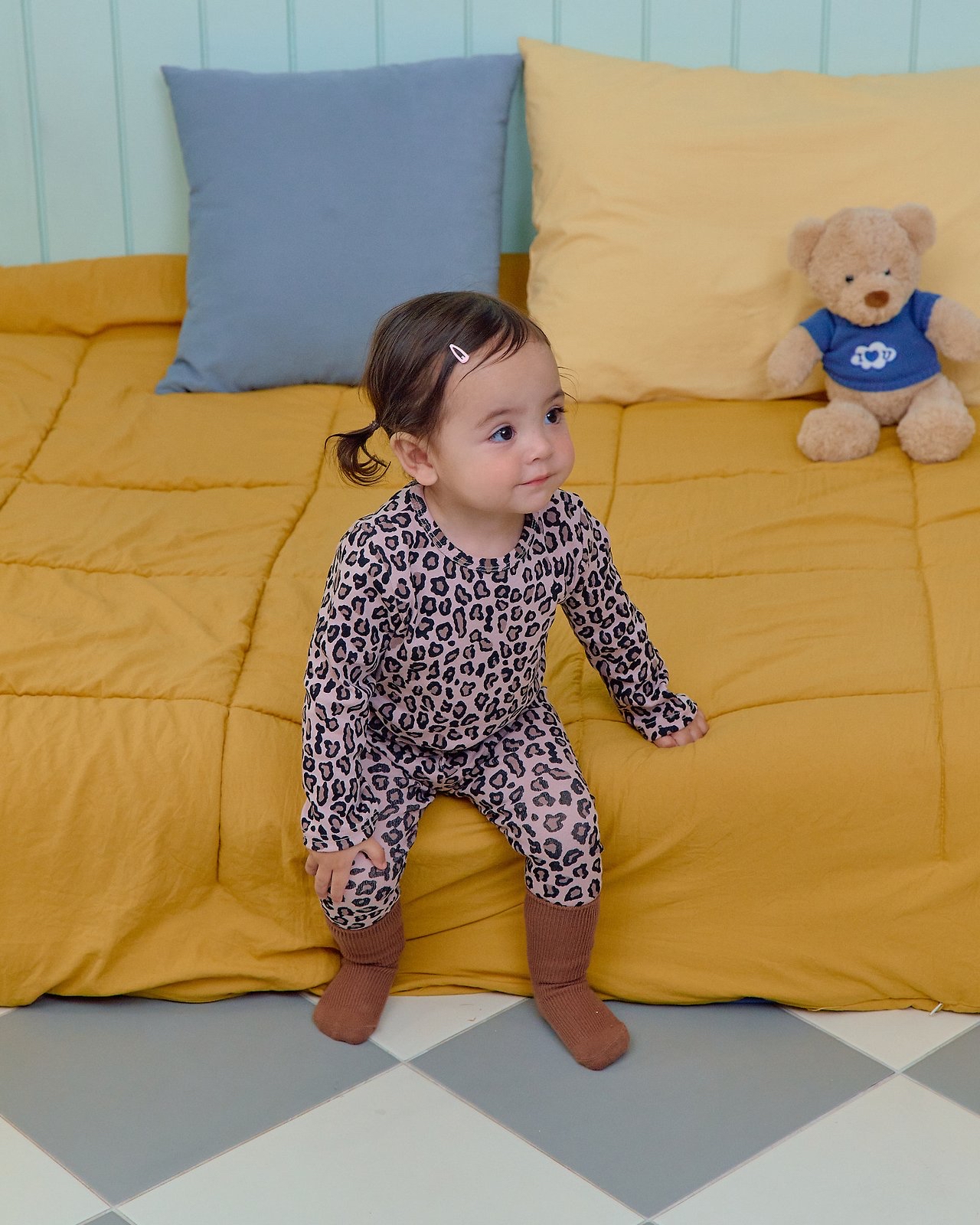 OOTT | Little Leopard Print Loungewear set