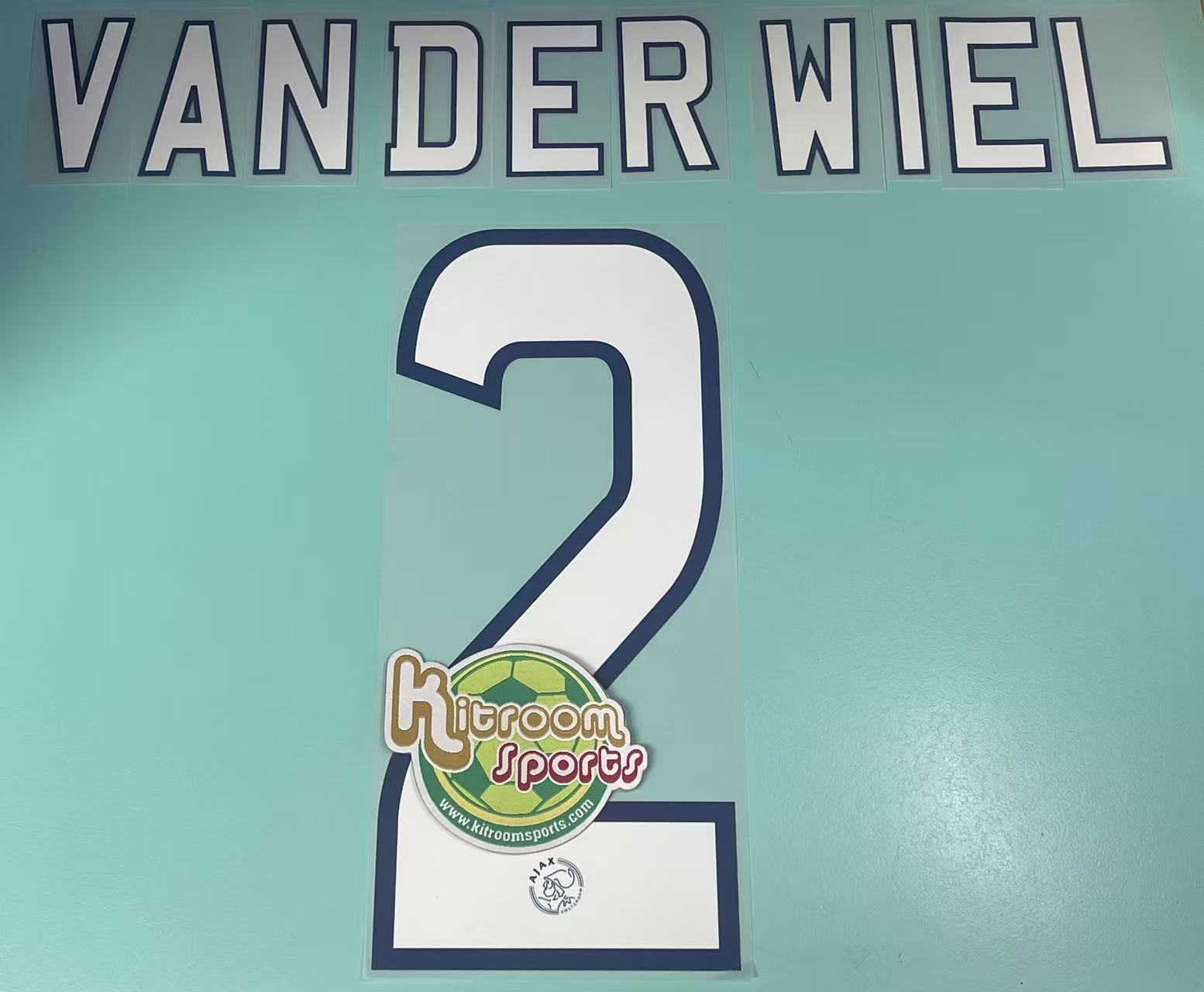 2011-13 Ajax Away Nameset #2 VAN DER WIEL