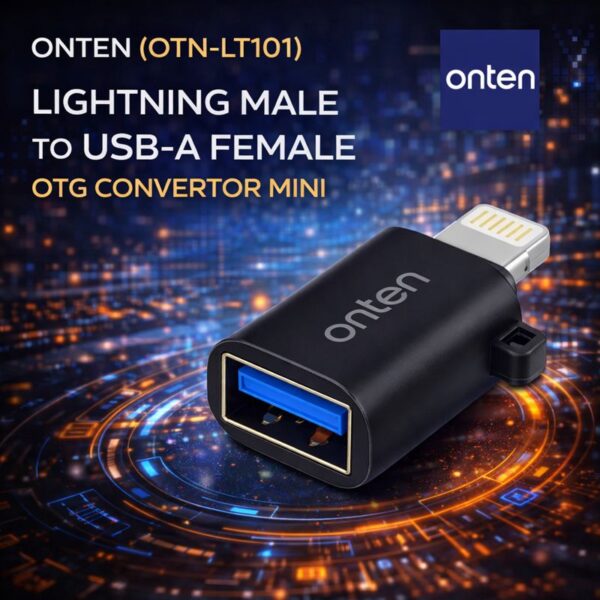 onten USB-A Female to Lightning Male