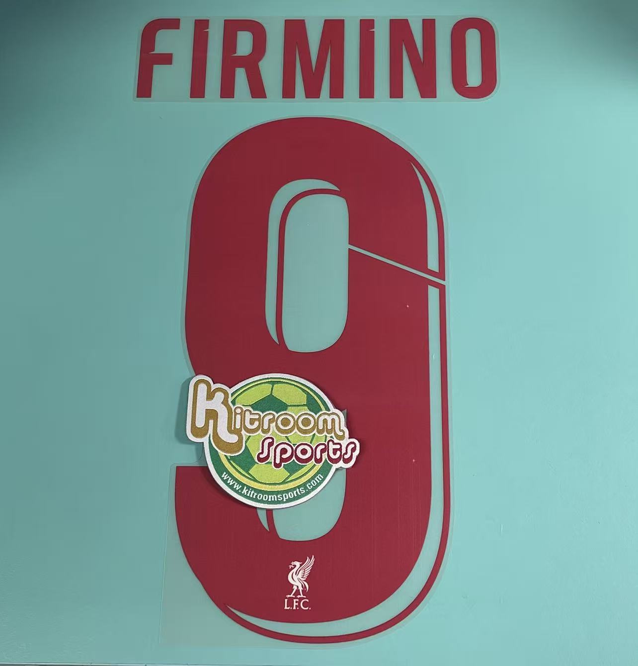 2018-19 Liverpool Away UCL Nameset #9 FIRMINO