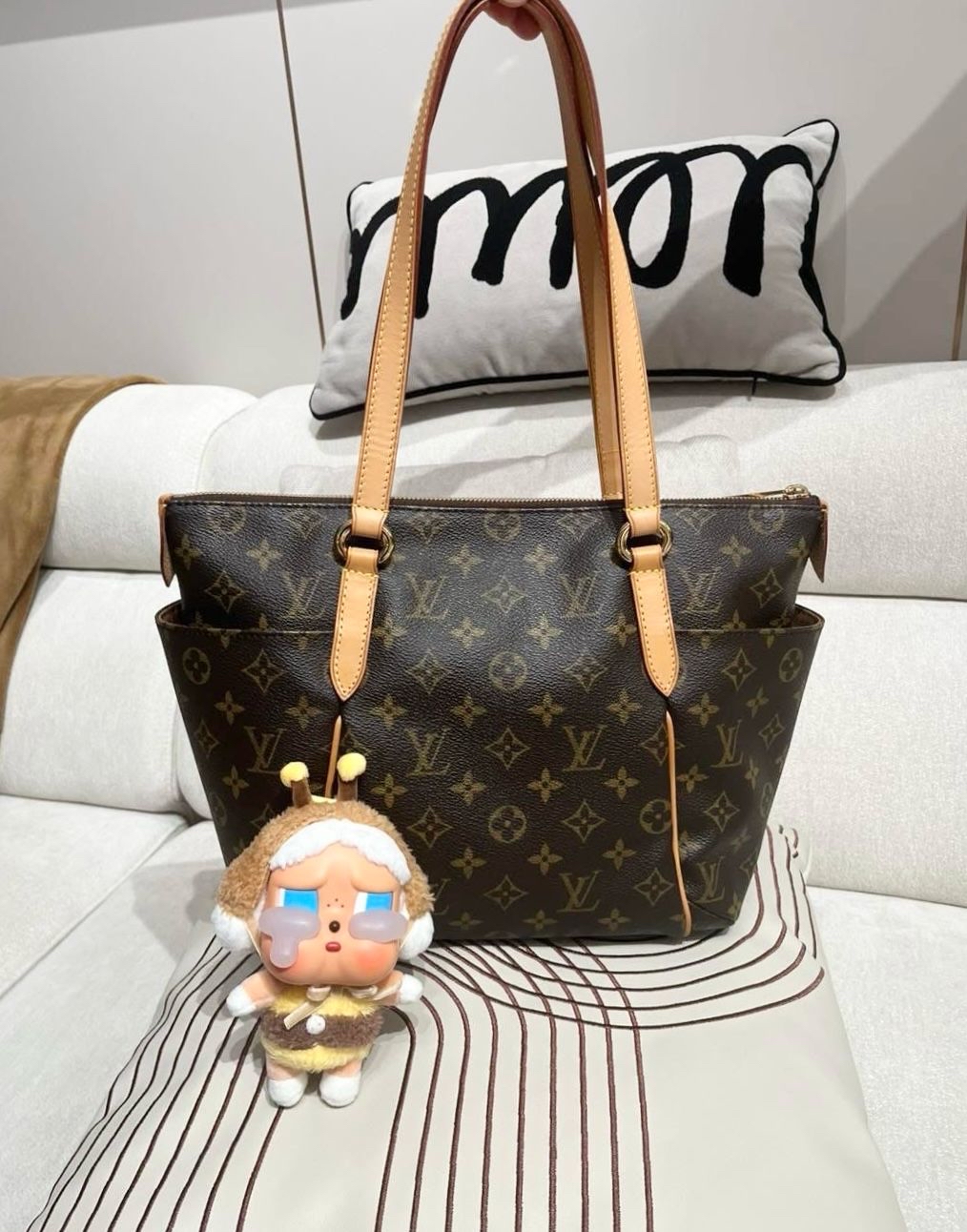 Lv totally pm tote bag 100%Authentic,98%new ✅dust bag