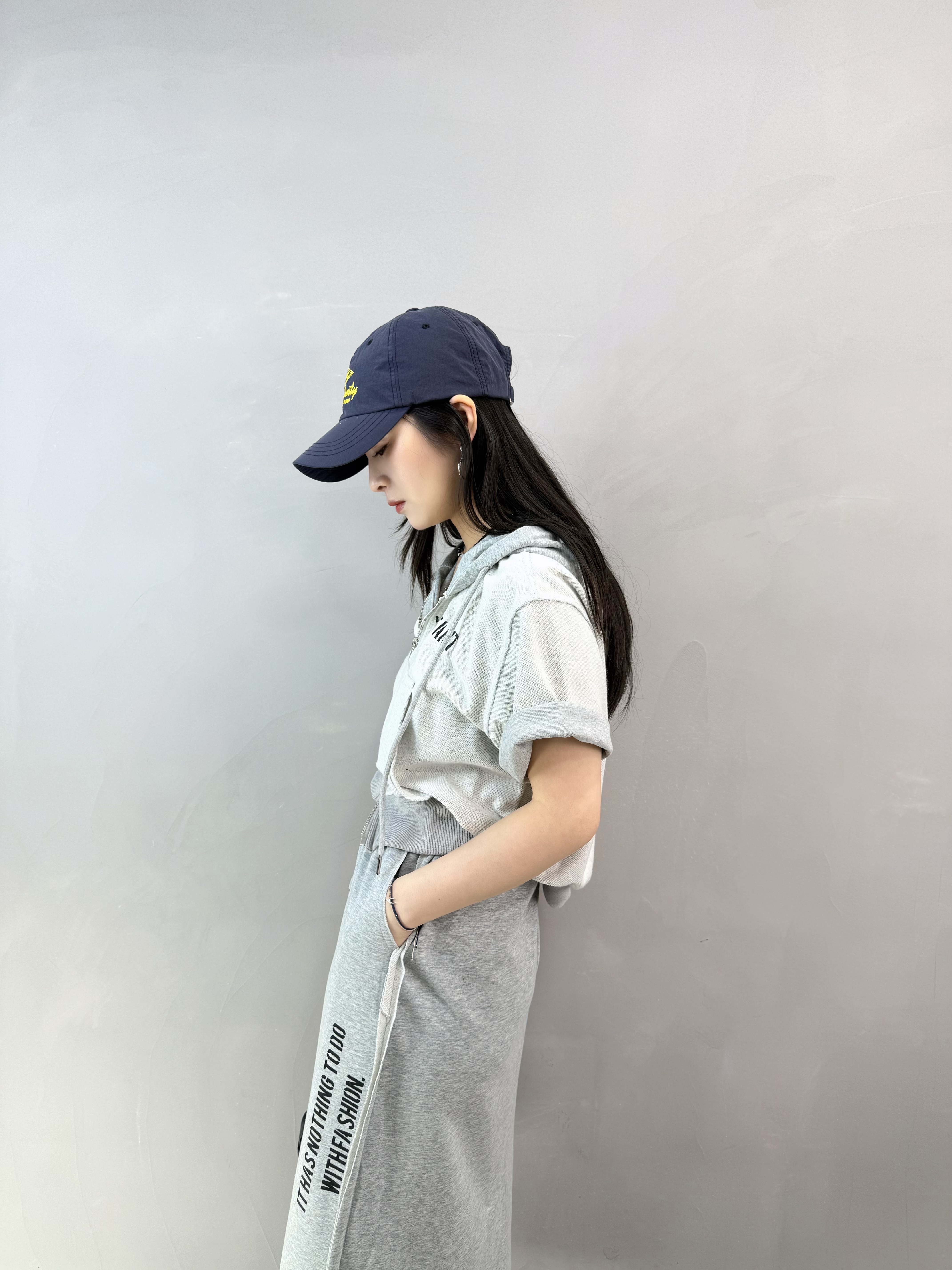 K74 短袖雙拉鏈外套+裙Set