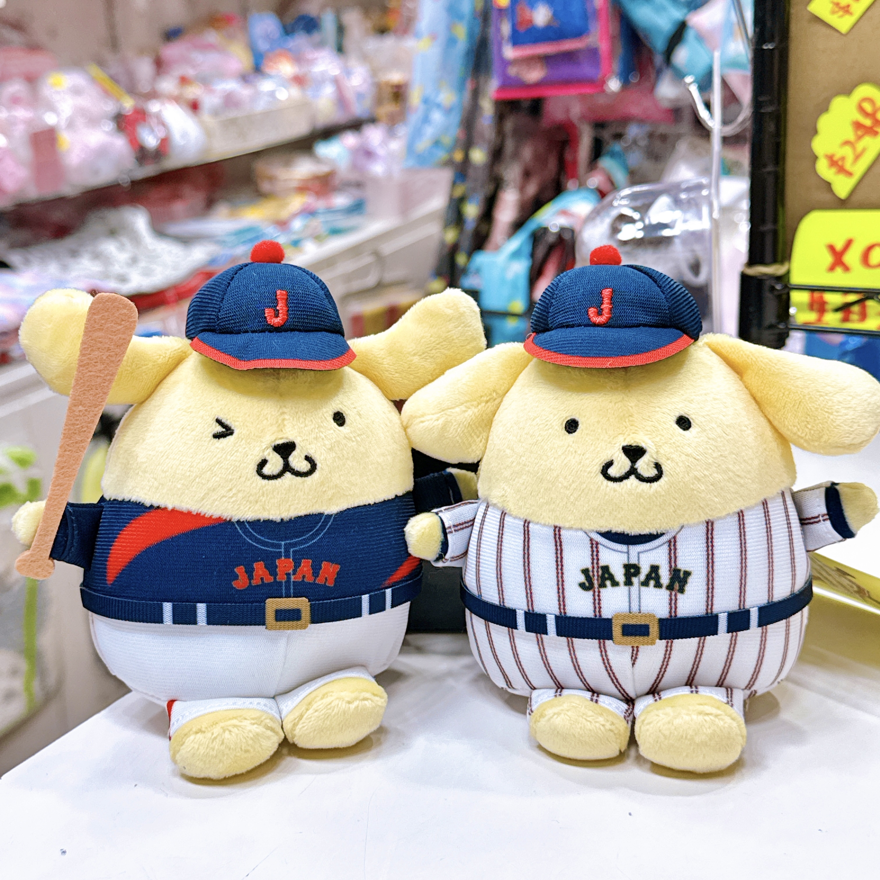 日本限定棒球國家隊 布甸狗公仔掛飾