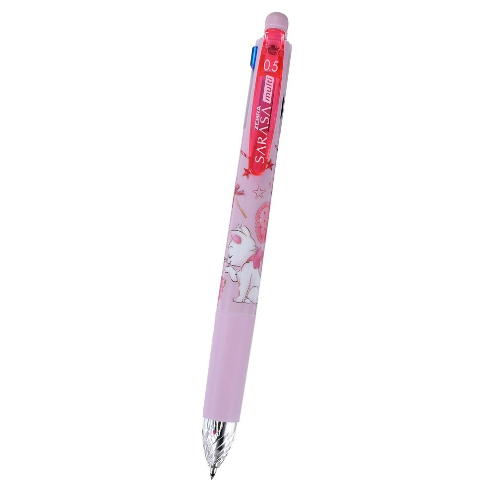現貨｜【日本 Disney Store 限定】Marie 瑪麗貓 富貴貓 日本製 Zebra SARASA multi 4+1 多功能5用筆 4色啫喱筆+鉛芯筆 214064
