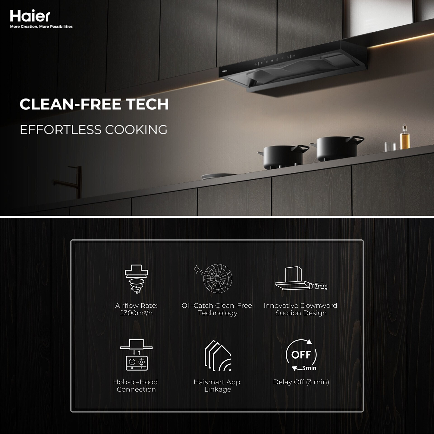 Haier T-Shape Glass Hood (HH-GT2901)