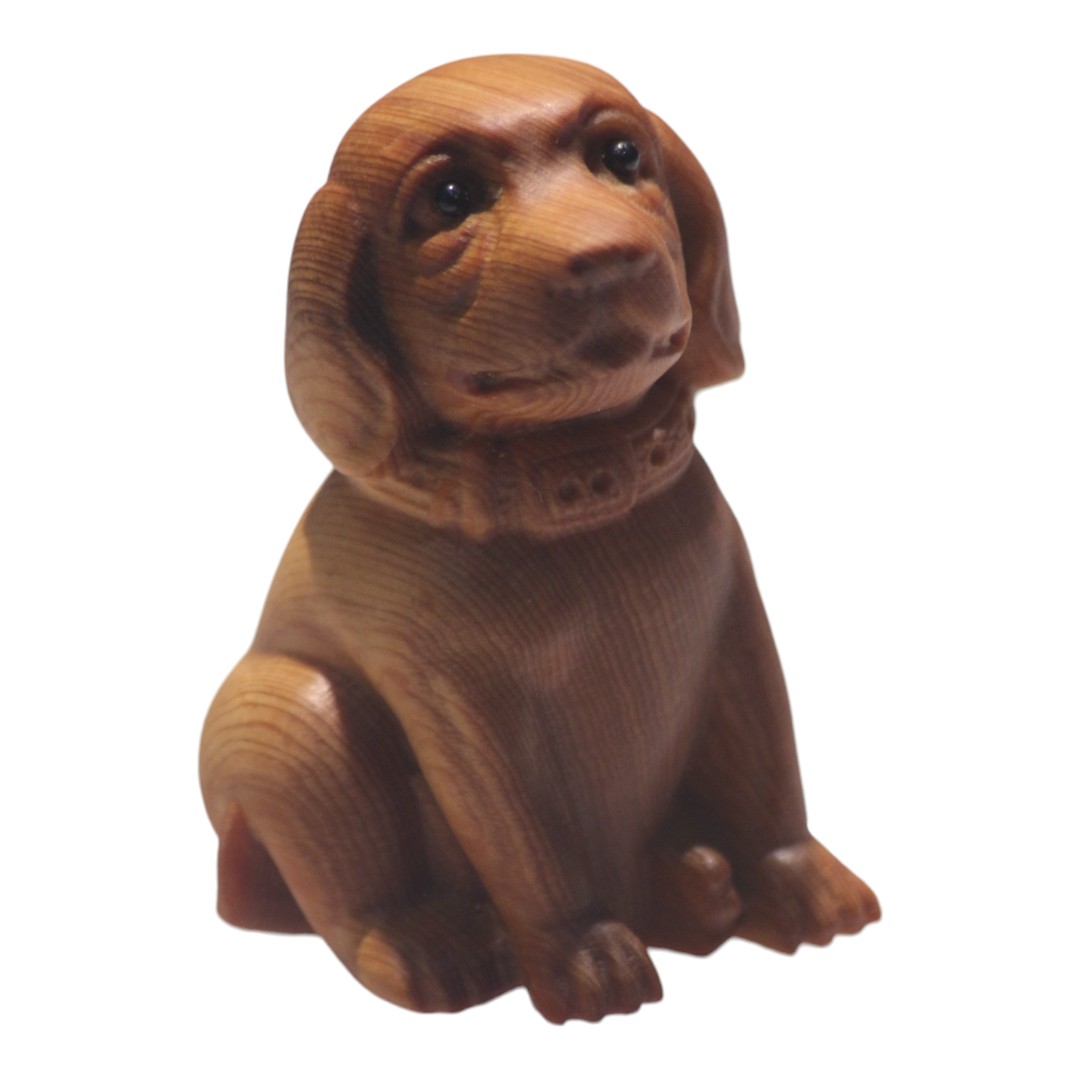 金毛 貴婦犬 狗公仔 木雕擺設