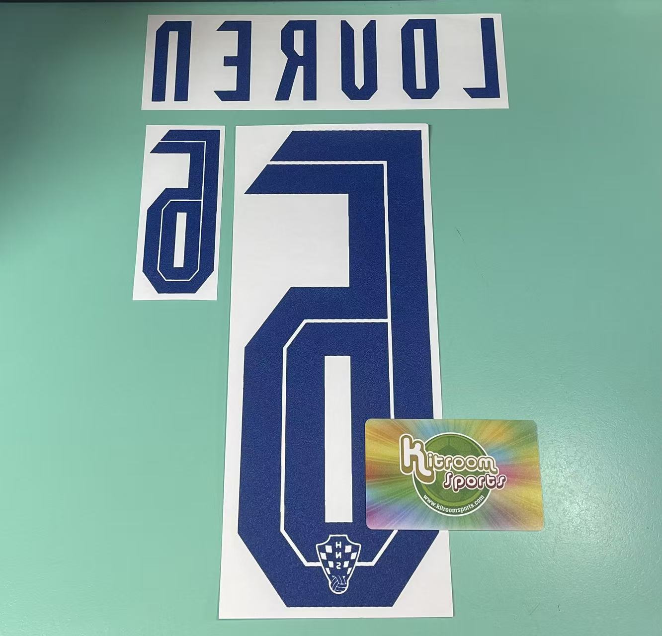 2020 Croatia Home Nameset #6 Lovren