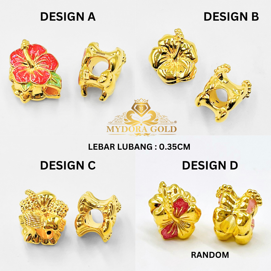 MYDORA Bead Bunga Raya Patrio (5G) l EMAS 916/22K