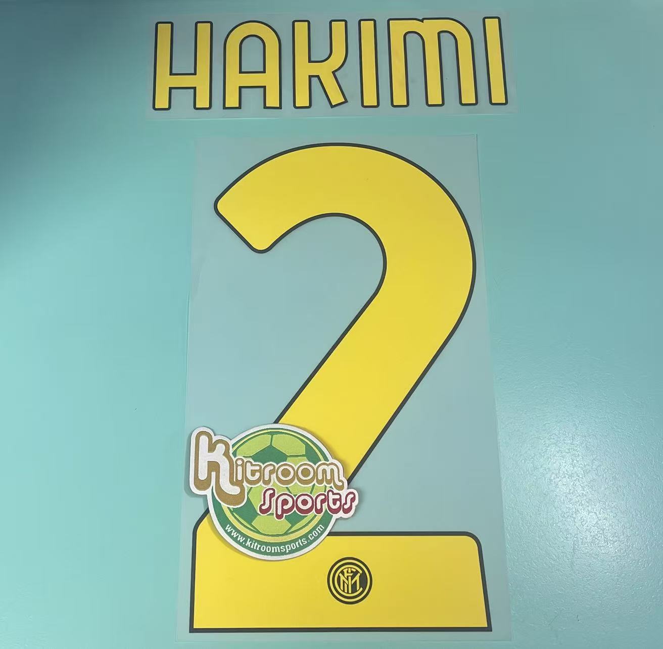 2020-21 Inter Milan 3RD Nameset #2 HAKIMI