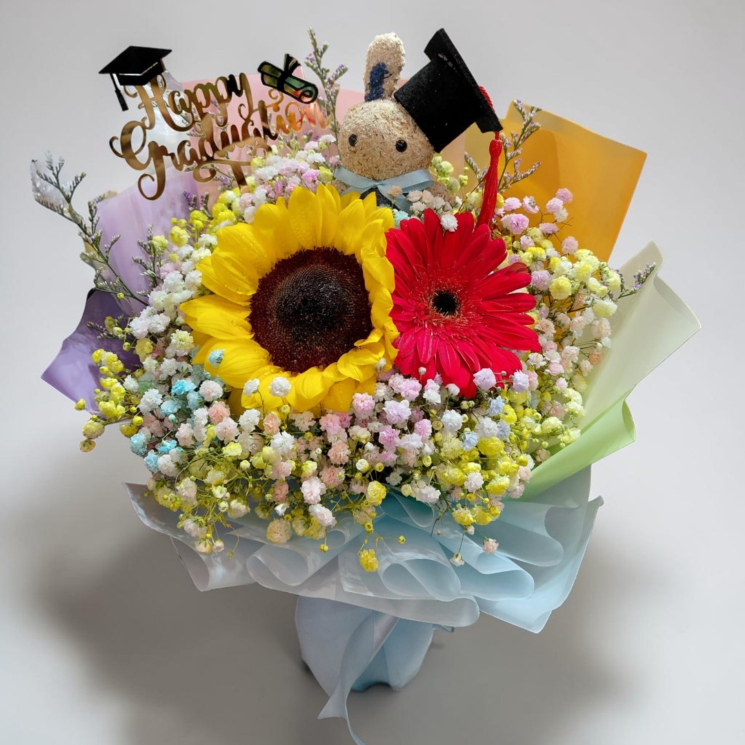 👉🏻鮮👈🏻 幼稚園畢業花束丨畢業花束丨榮休花束丨生日花束丨洗禮花束丨不同色系花束丨將軍澳花店丨觀塘花店丨小朋友花束